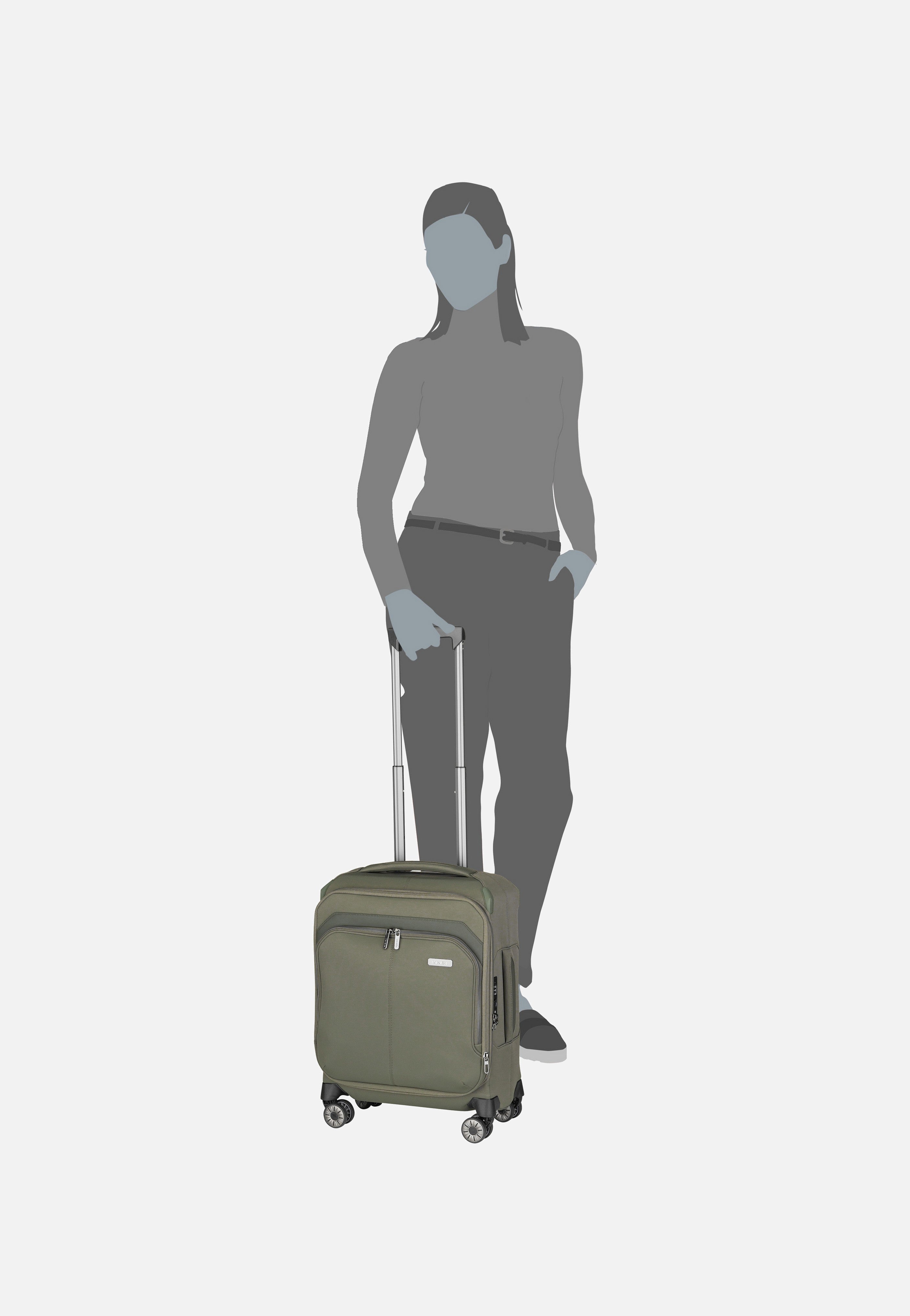 travelite Priima 4w Trolley S Oliv Suitcase