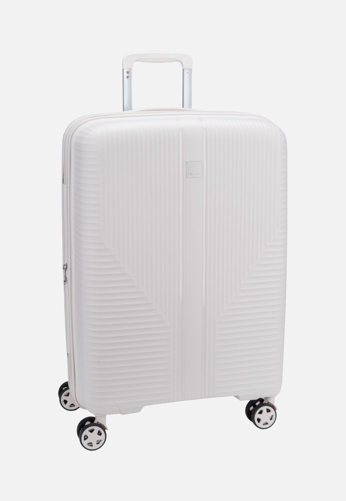 travelite Air Stripe Trolley 4W M Exp. Off-White Valigia