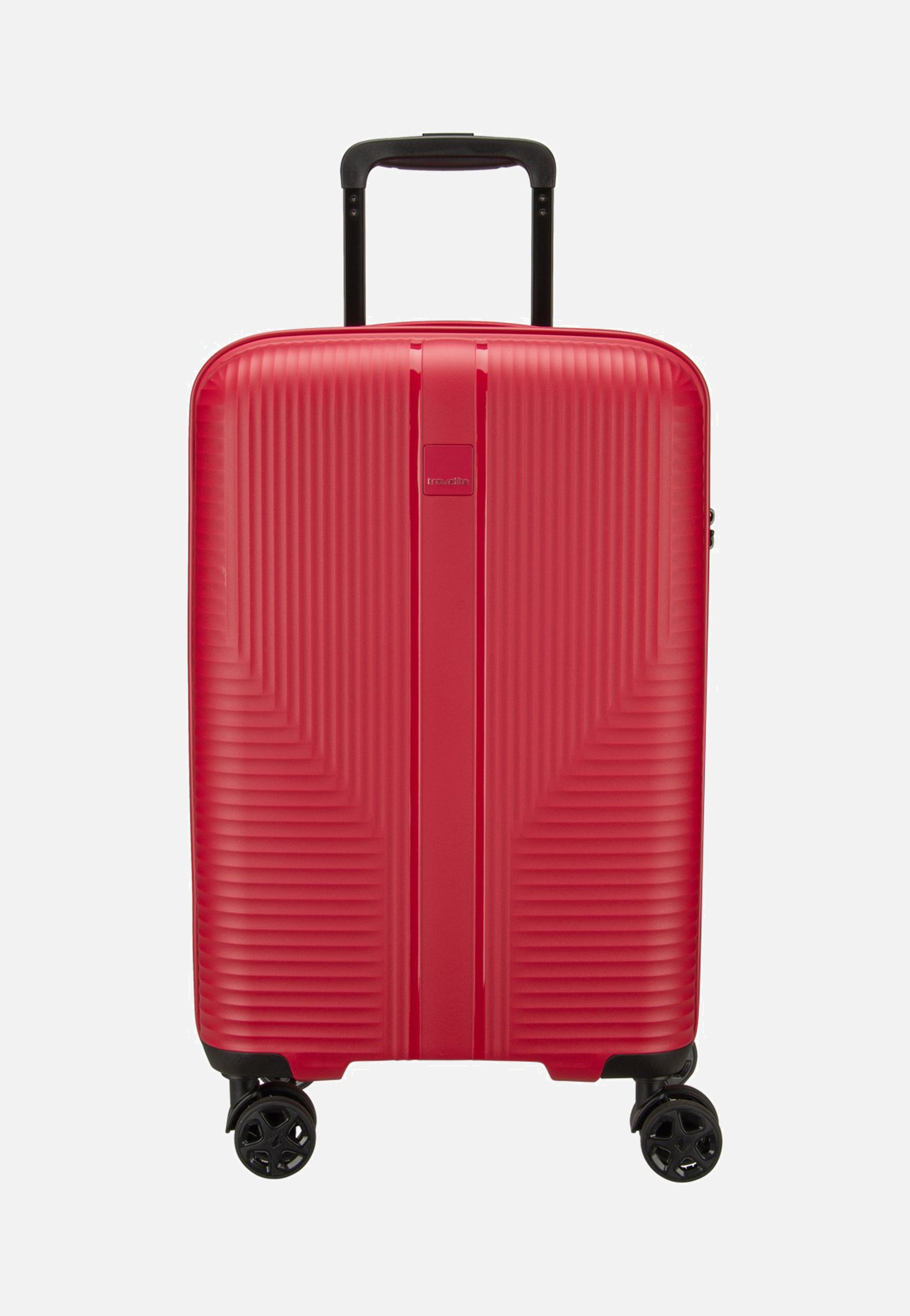 travelite Air Stripe Trolley 4W S Red Suitcase