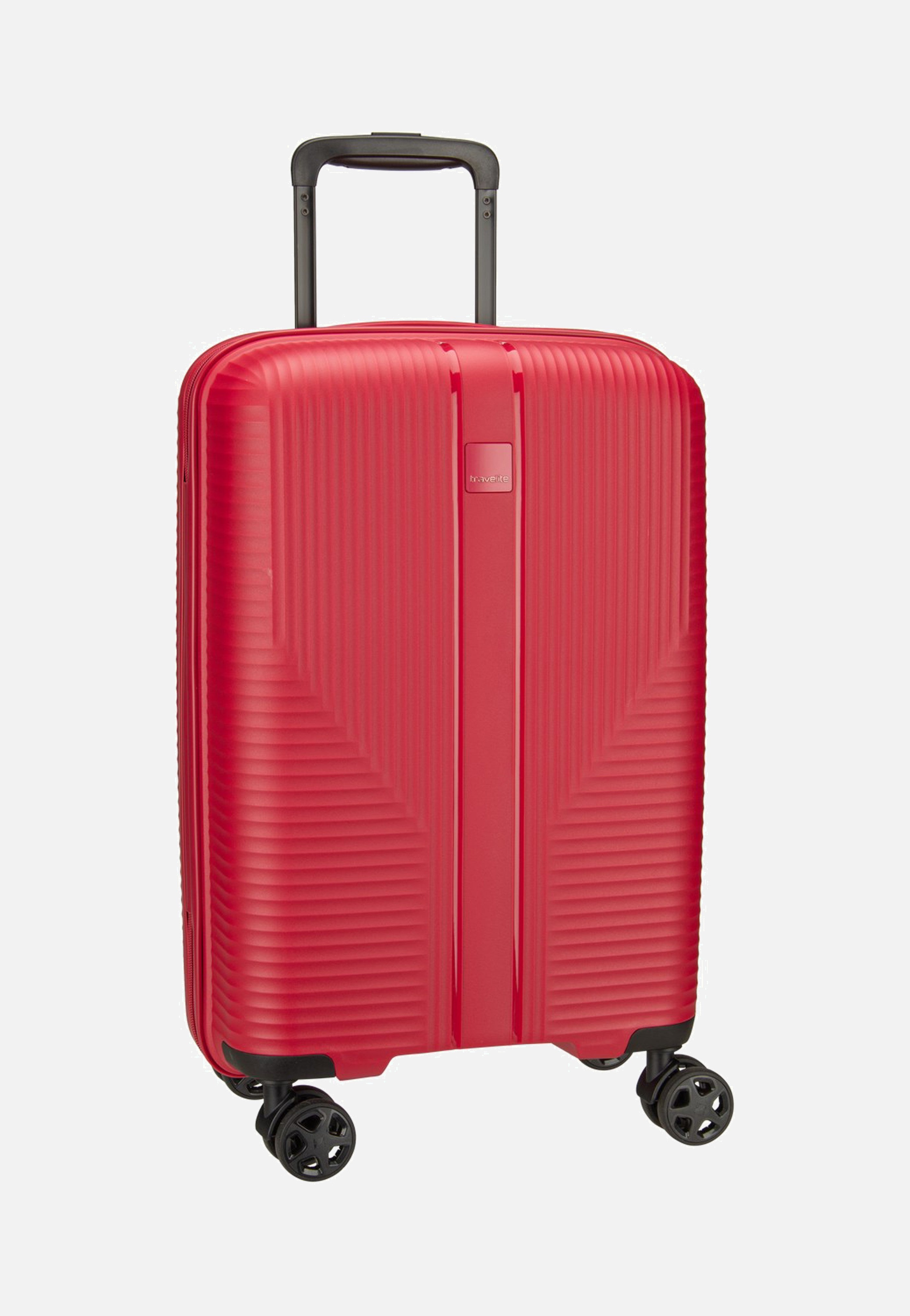 travelite Air Stripe Trolley 4W S Slim Red Suitcase