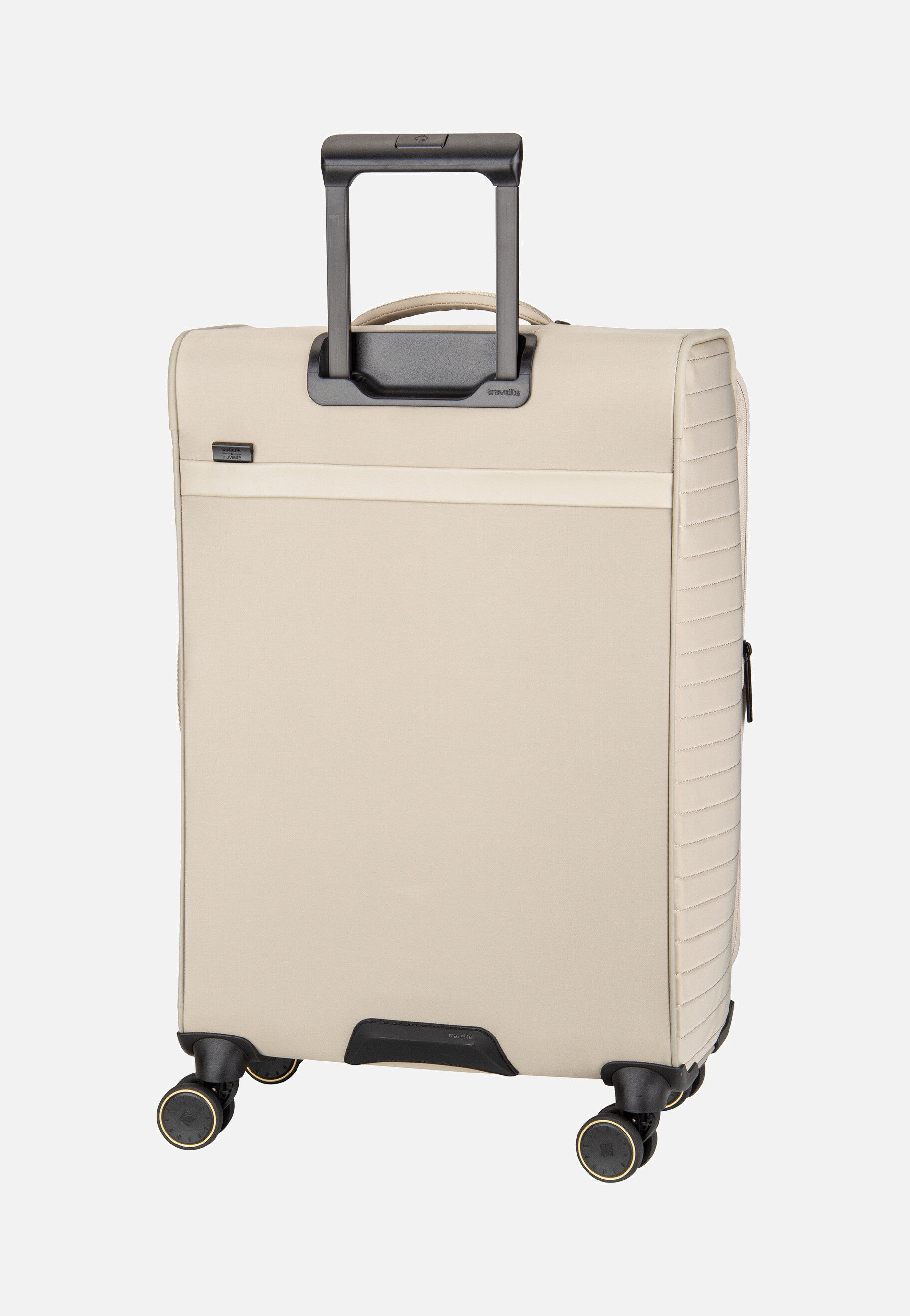 travelite Barbara Stepp 4W Trolley M Exp Satin Nude Suitcase