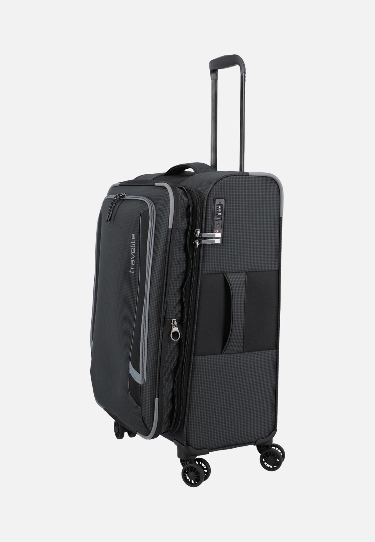 travelite Corsiica 4w Set Lexp/Mexp/Sexp/BB Black Valise