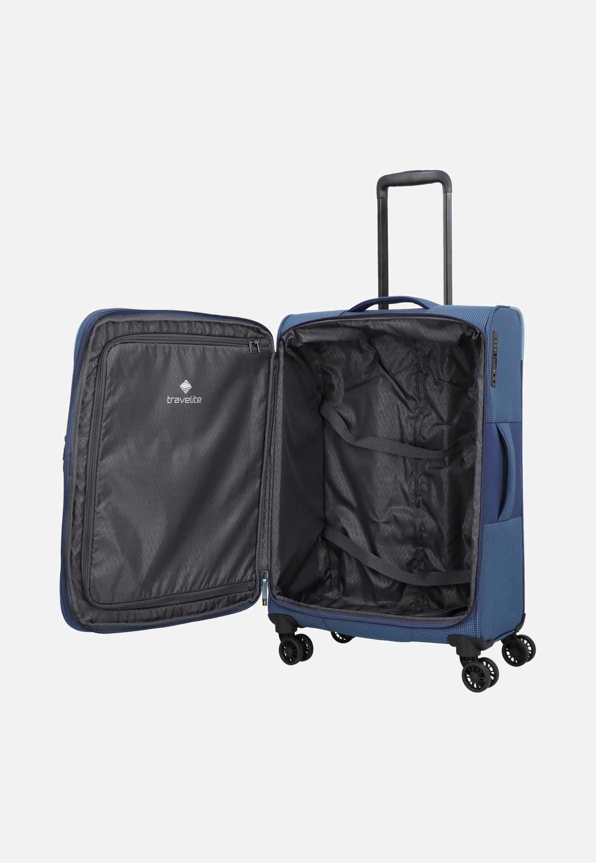 travelite Corsiica 4w Set Lexp/Mexp/Sexp/BB Blue Suitcase