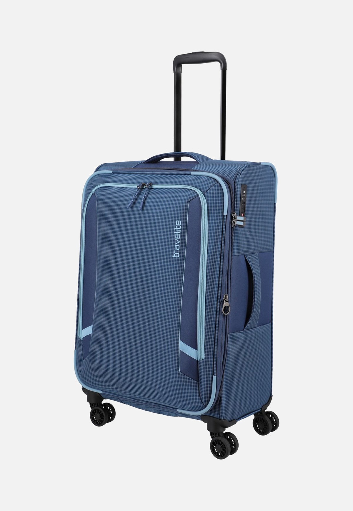 travelite Corsiica 4w Set Lexp/Mexp/Sexp/BB Blue Suitcase