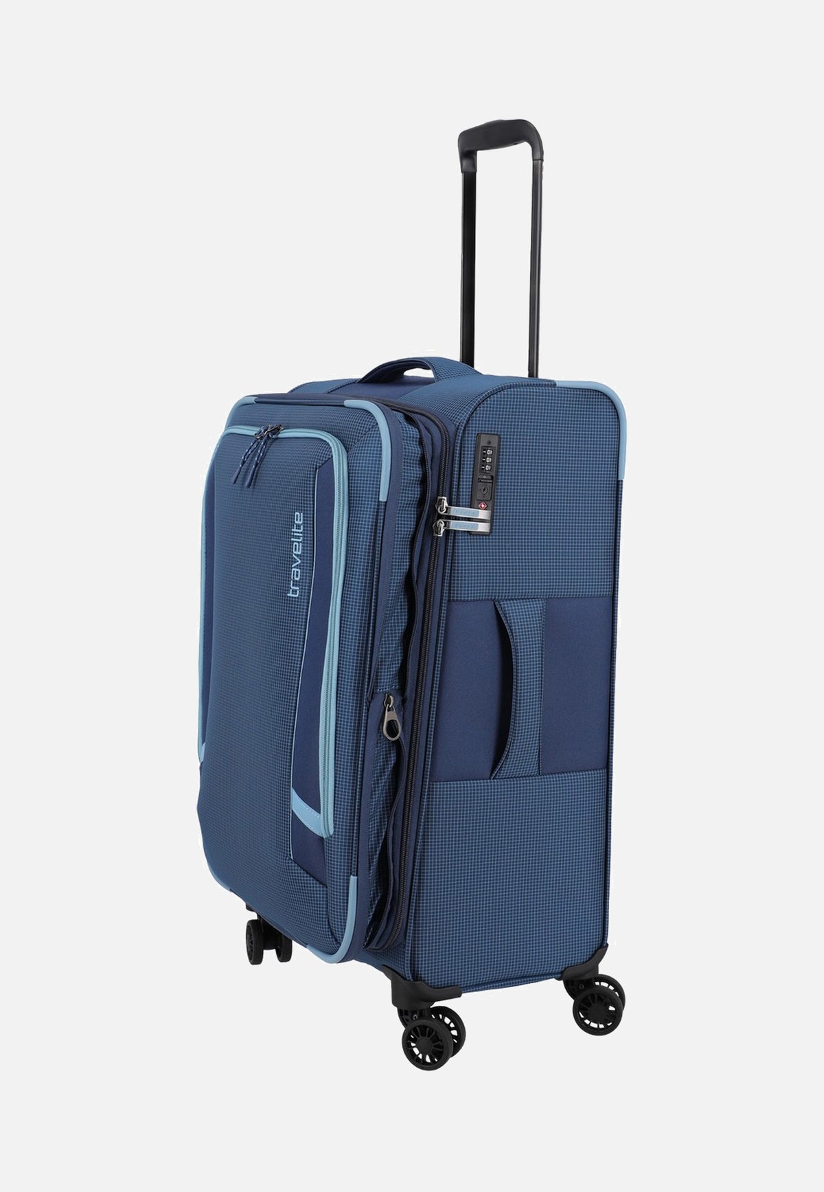travelite Corsiica 4w Set Lexp/Mexp/Sexp/BB Blue Suitcase