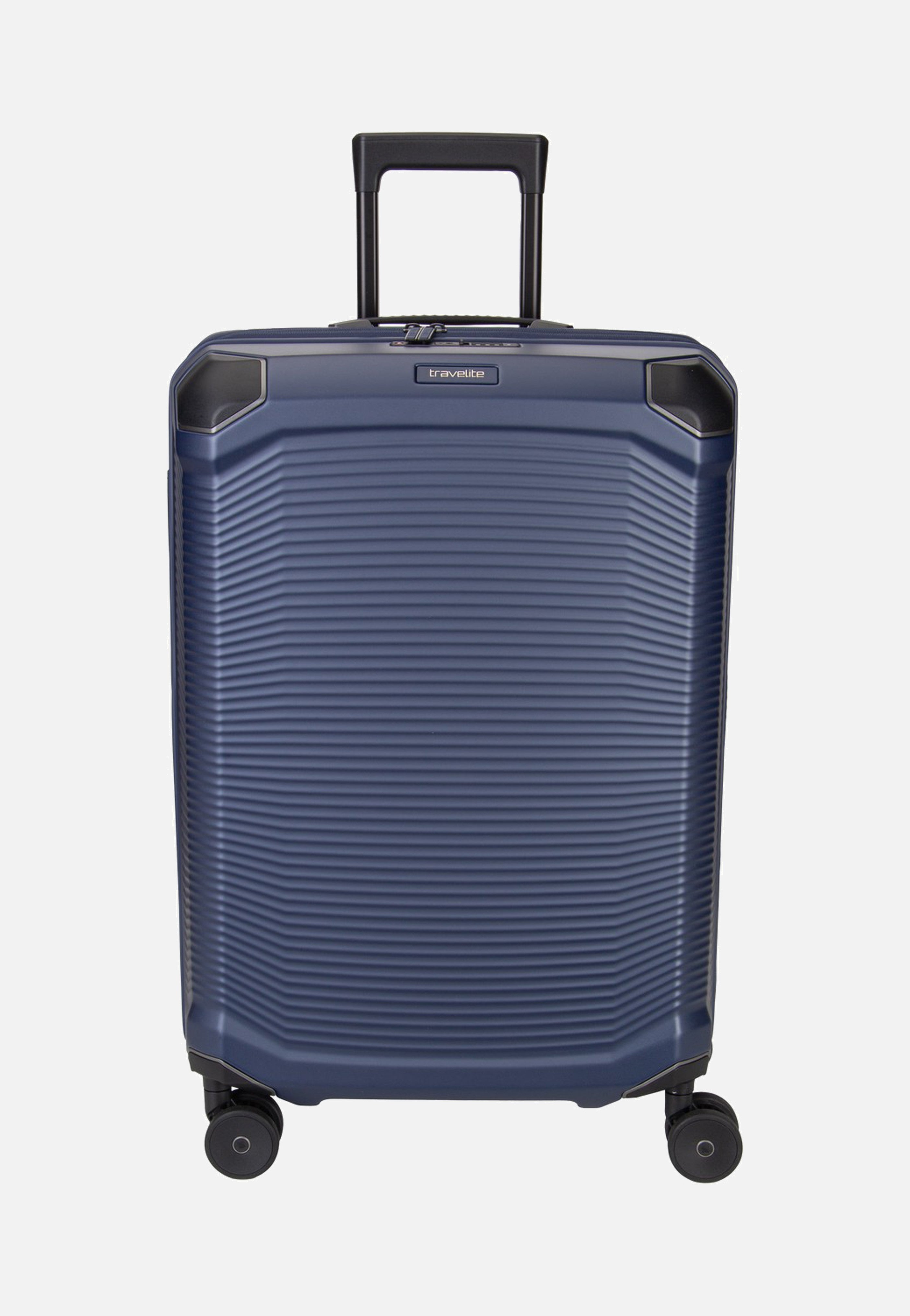 travelite Millennium Trolley 4W M Exp. Navy Suitcase