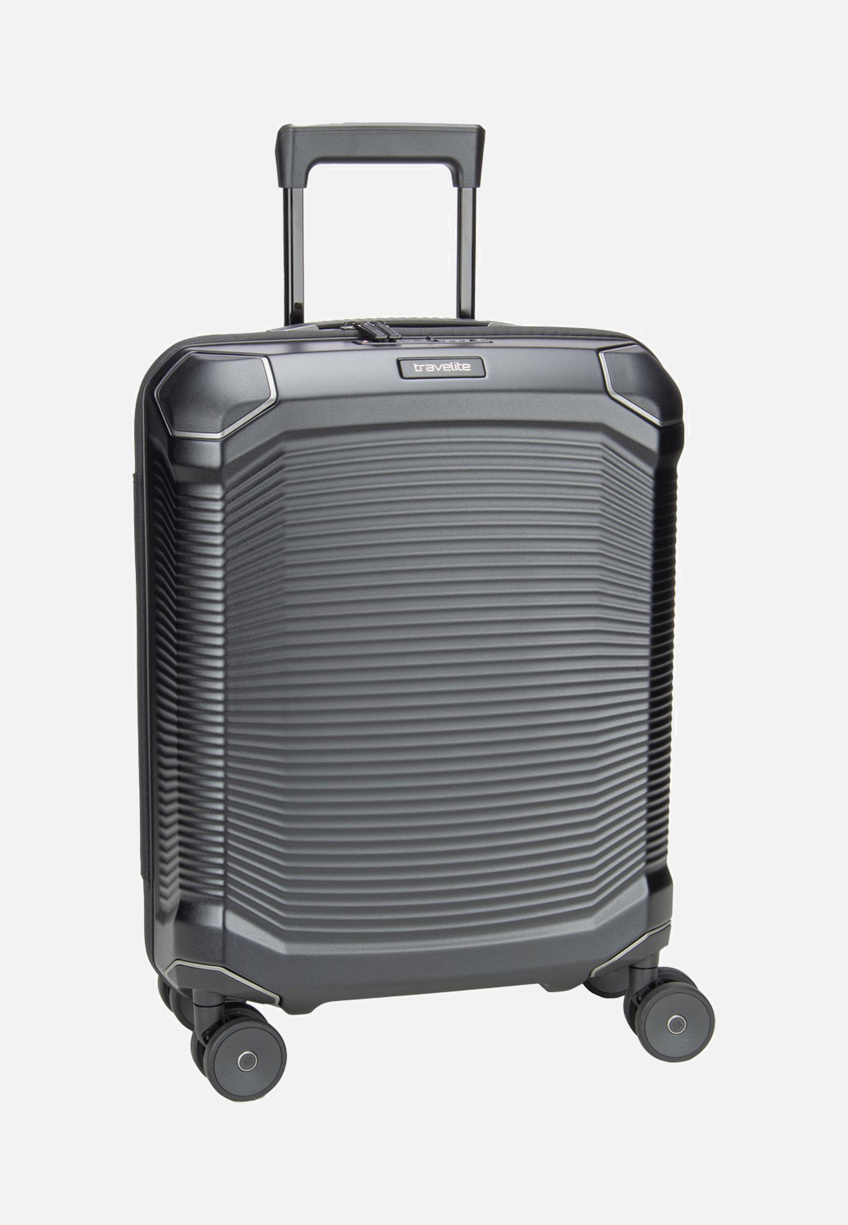 travelite Millennium Trolley 4W S Black Suitcase