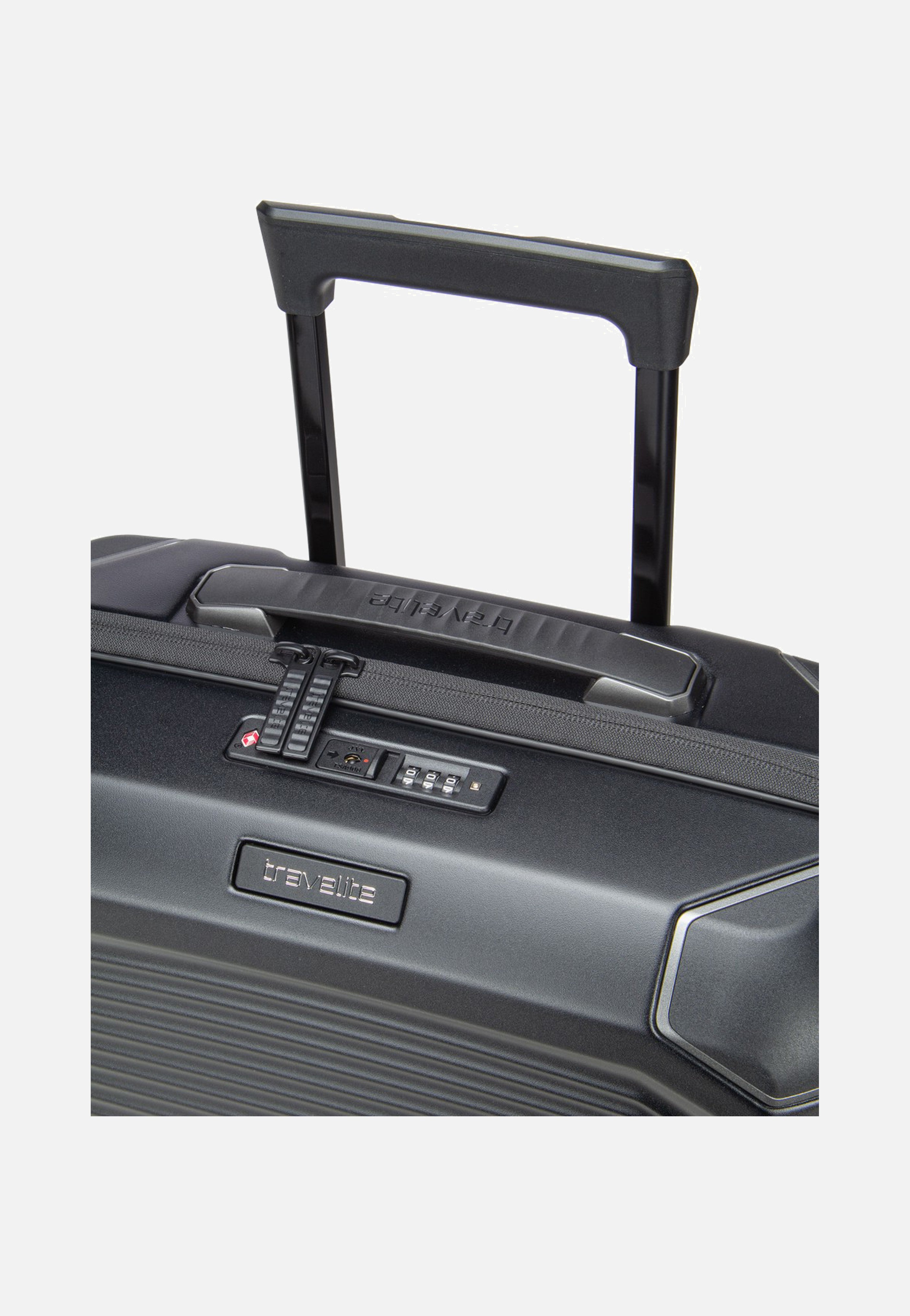 travelite Millennium Trolley 4W S Black Suitcase