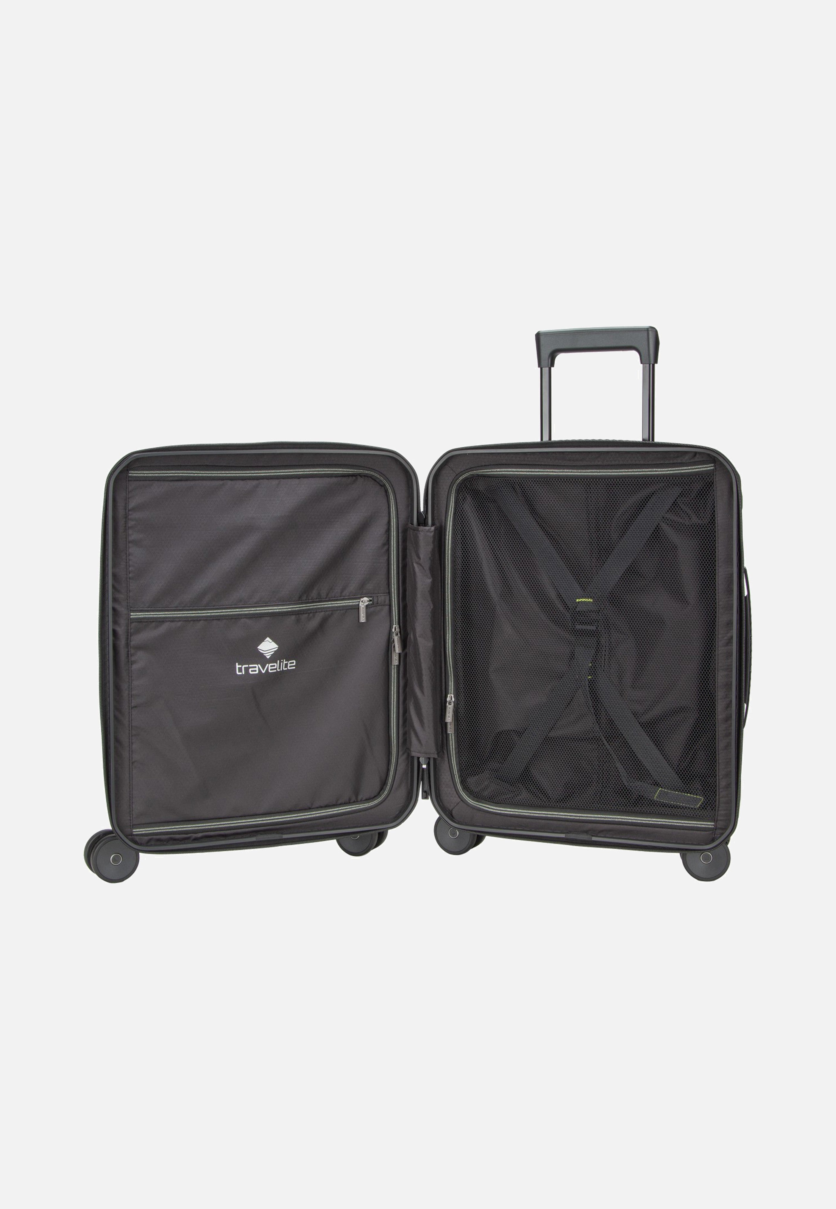 travelite Millennium Trolley 4W S Black Suitcase