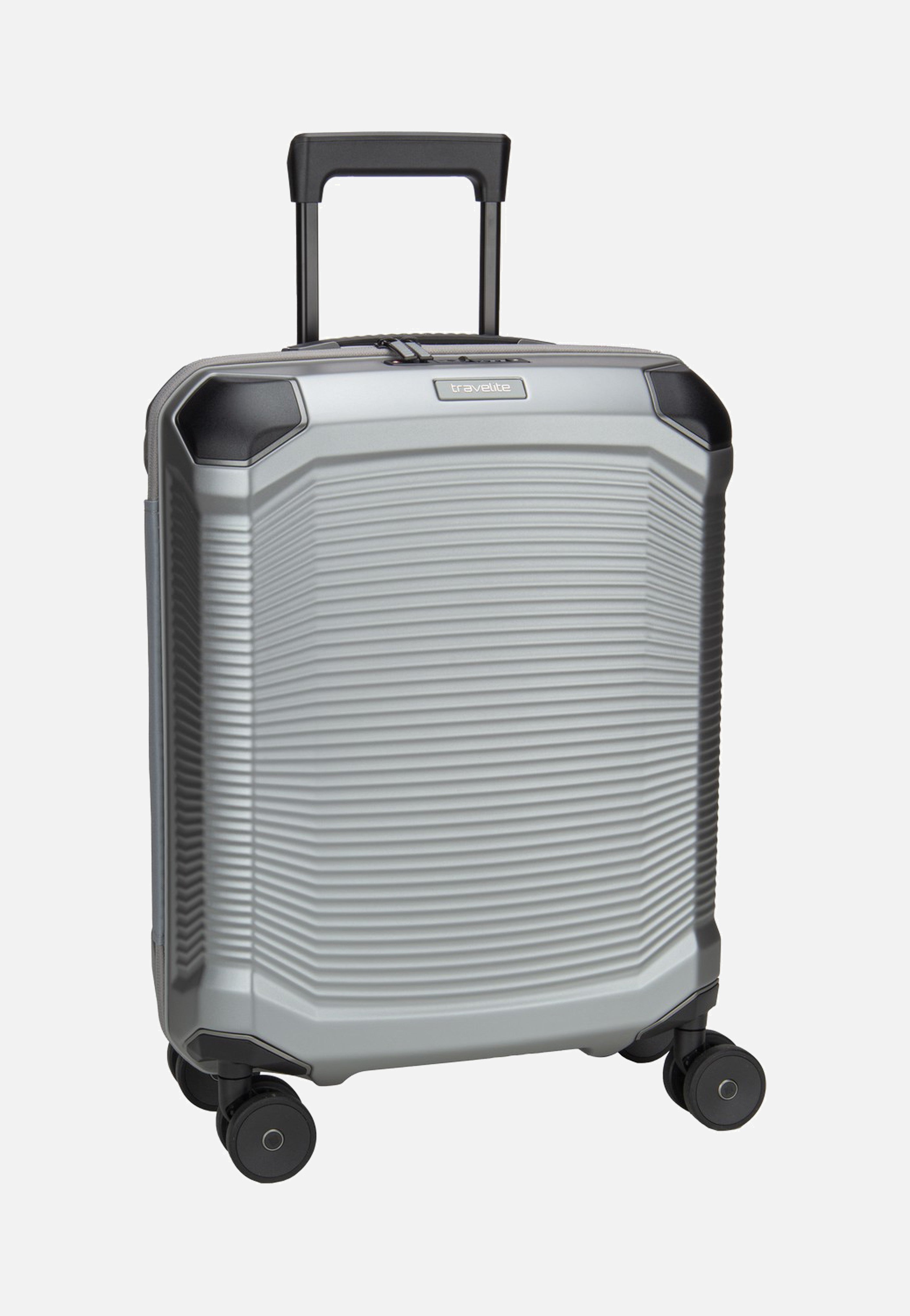 travelite Millennium Trolley 4W S Silver Suitcase