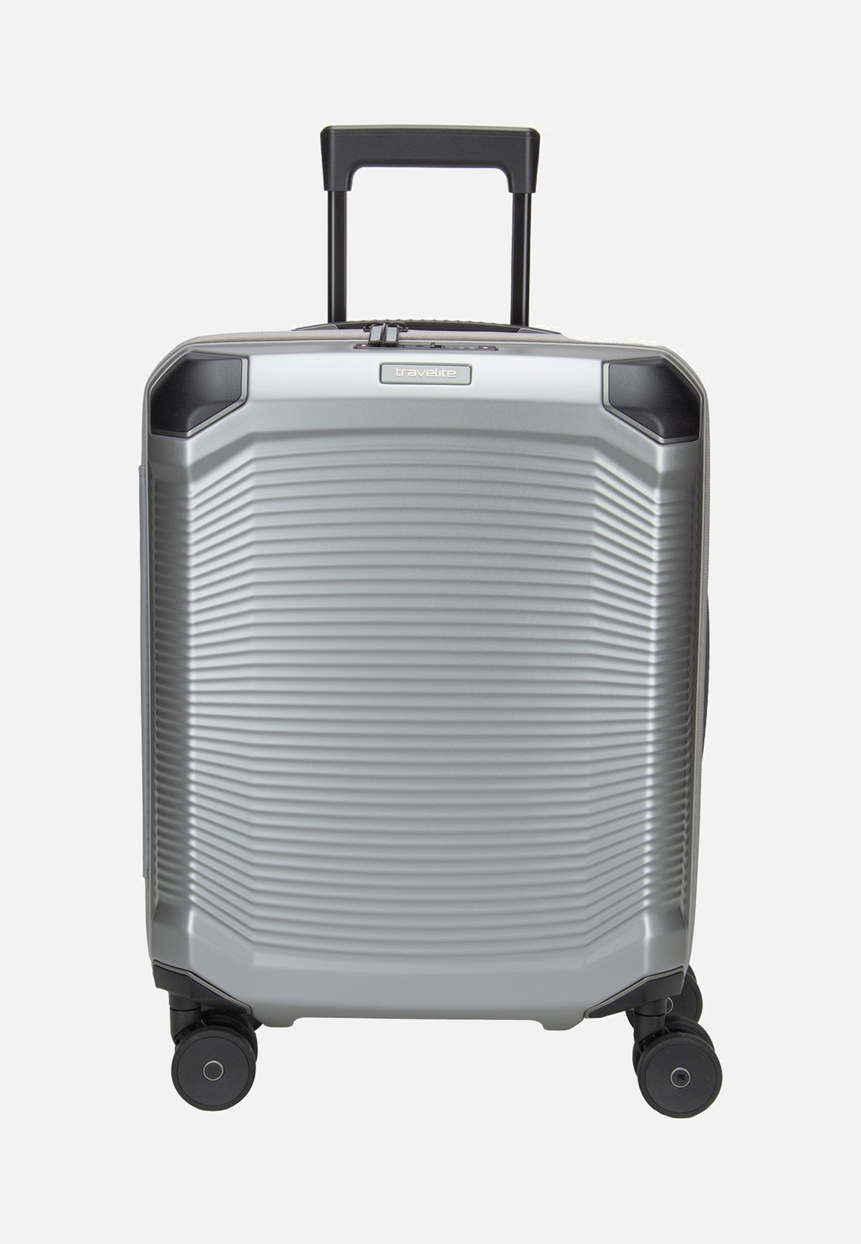 travelite Millennium Trolley 4W S Silver Suitcase