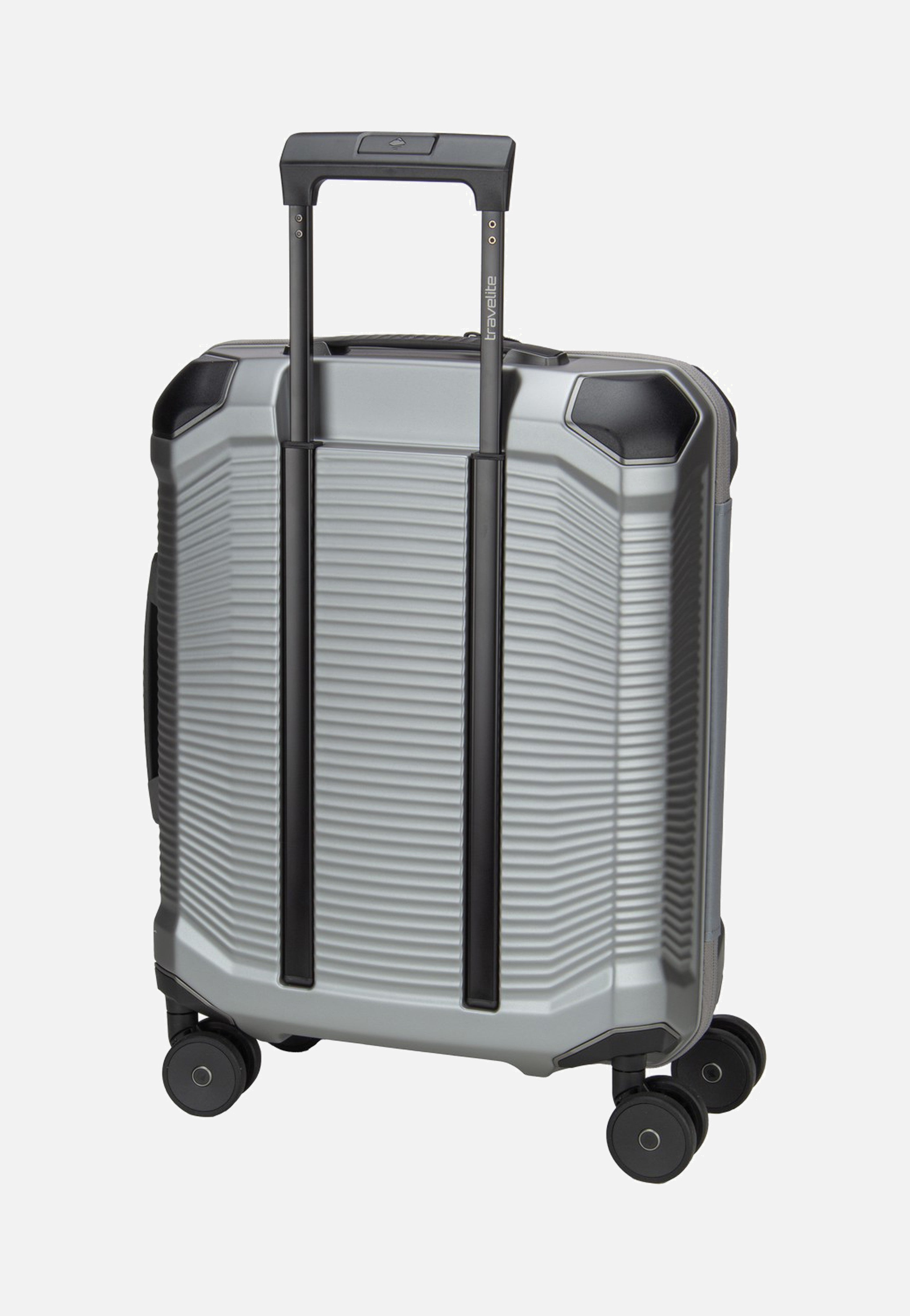 travelite Millennium Trolley 4W S Silver Suitcase