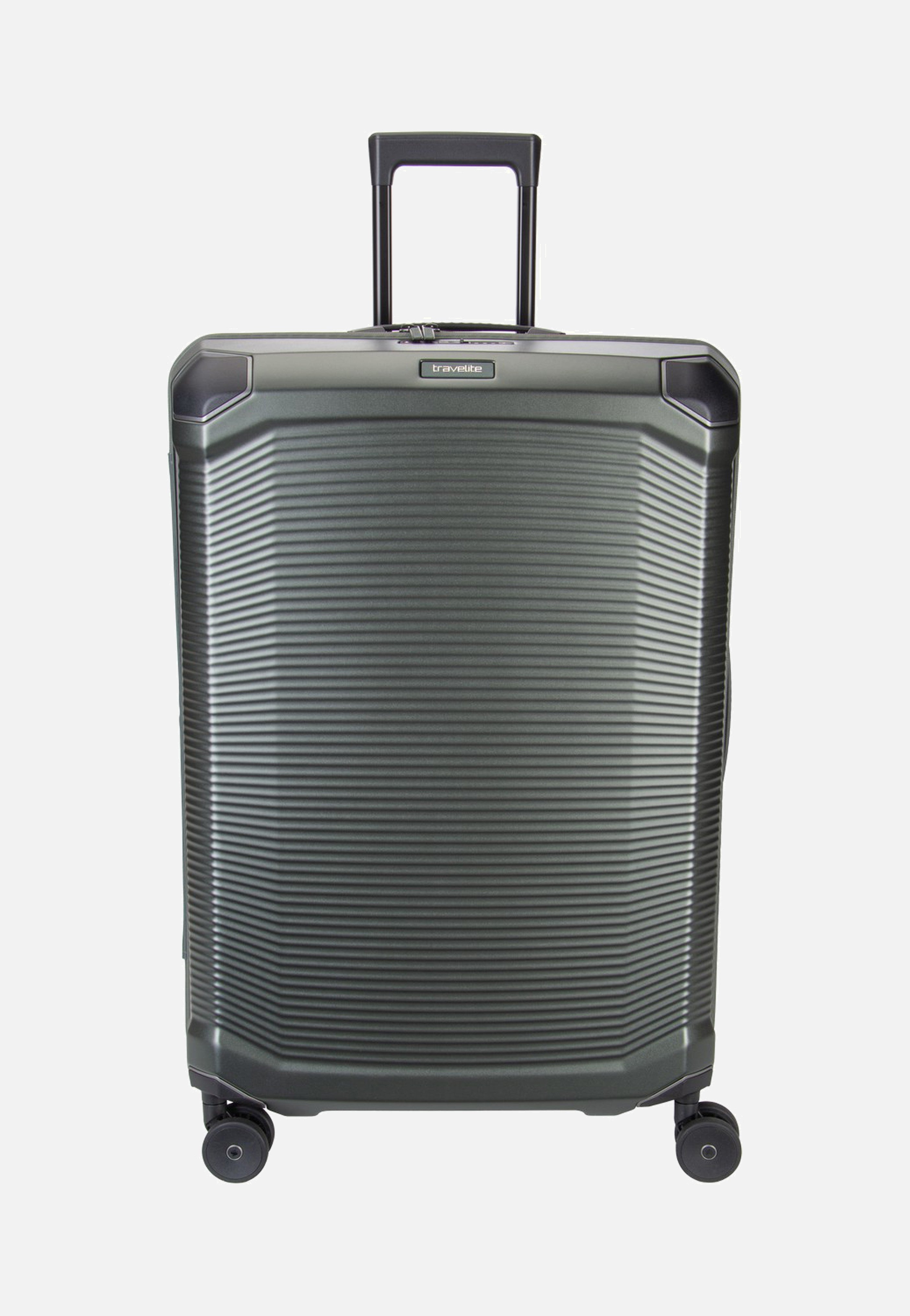 travelite Millennium Trolley 4W L Pine Green Suitcase