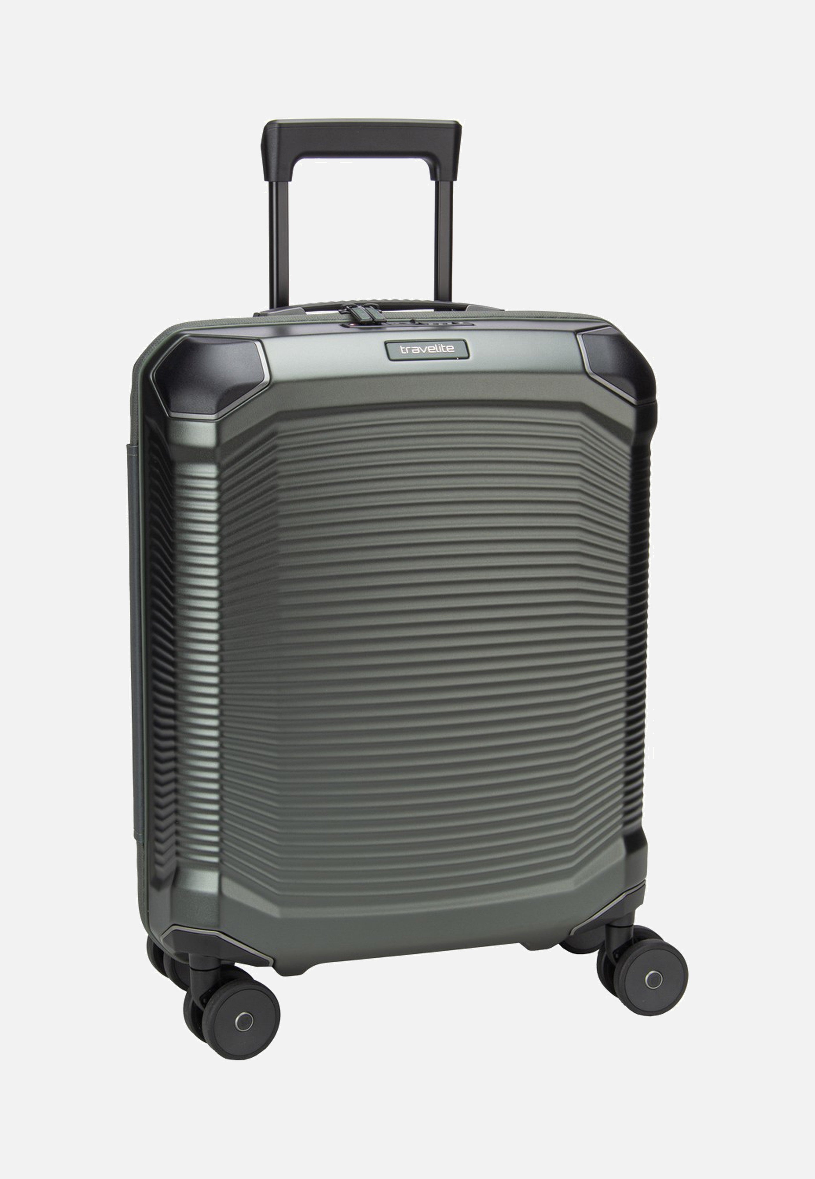 travelite Millennium Trolley 4W S Pine Green Suitcase