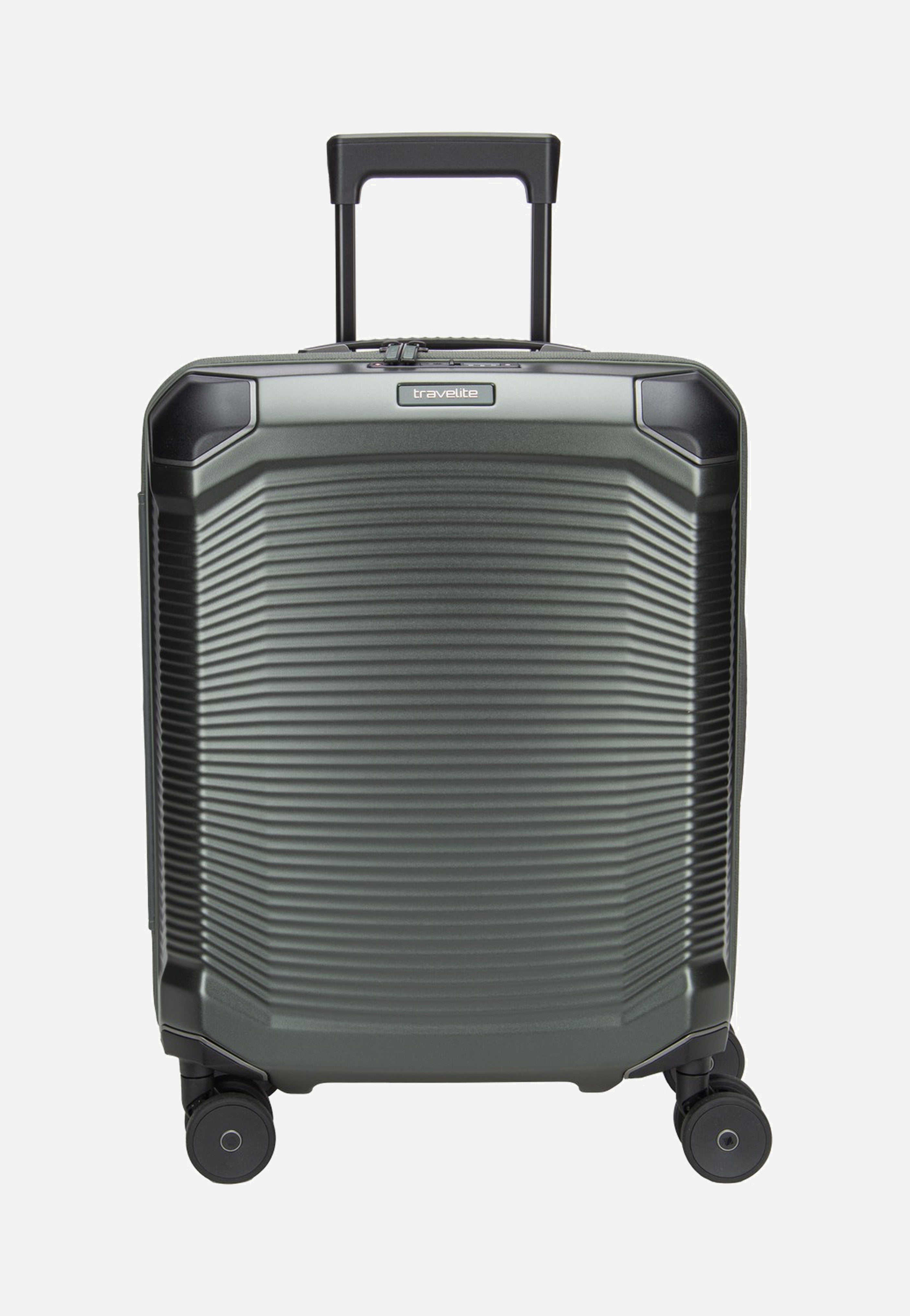 travelite Millennium Trolley 4W S Pine Green Suitcase