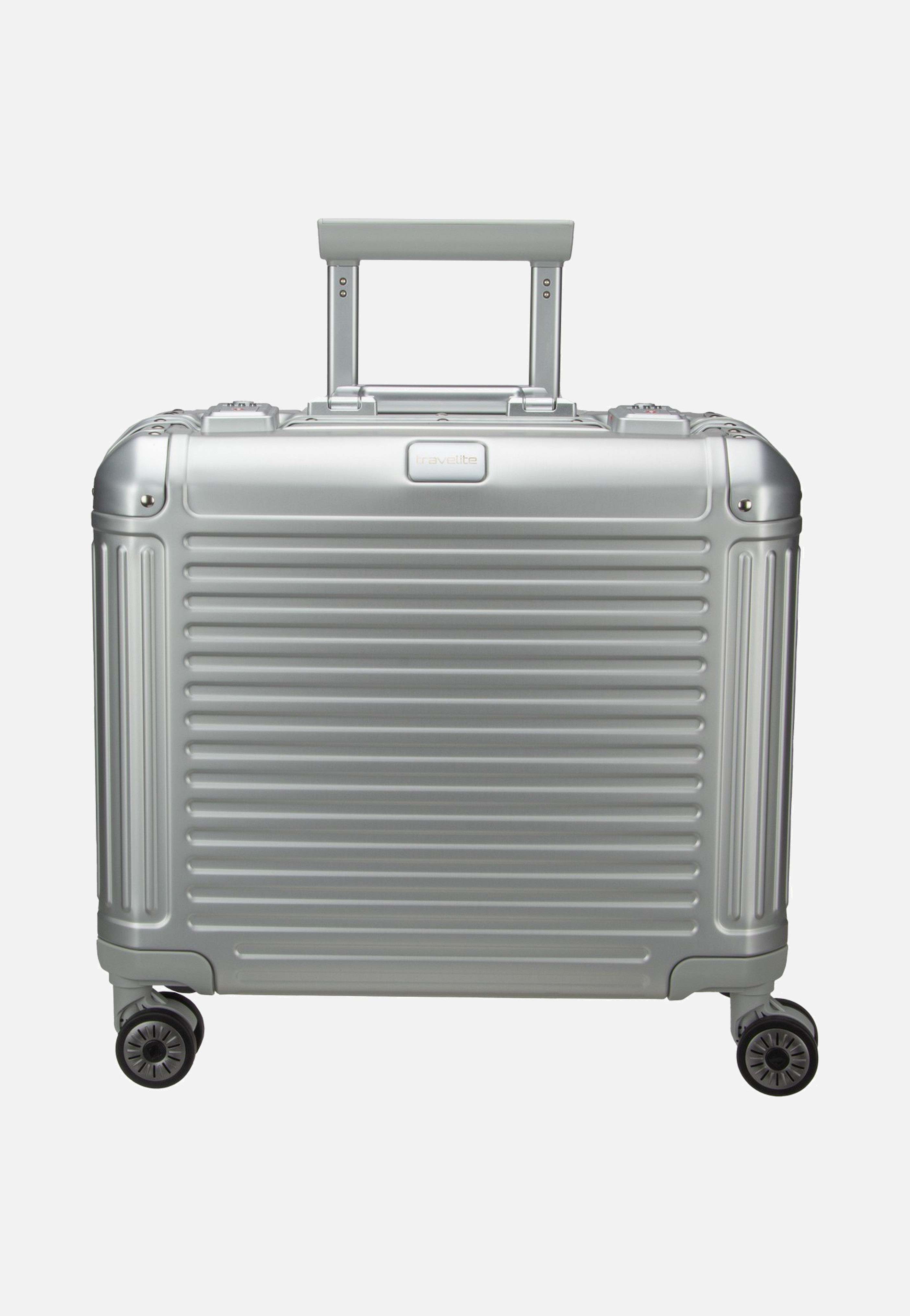 travelite Next 4w Business Wheeler Silber Suitcase