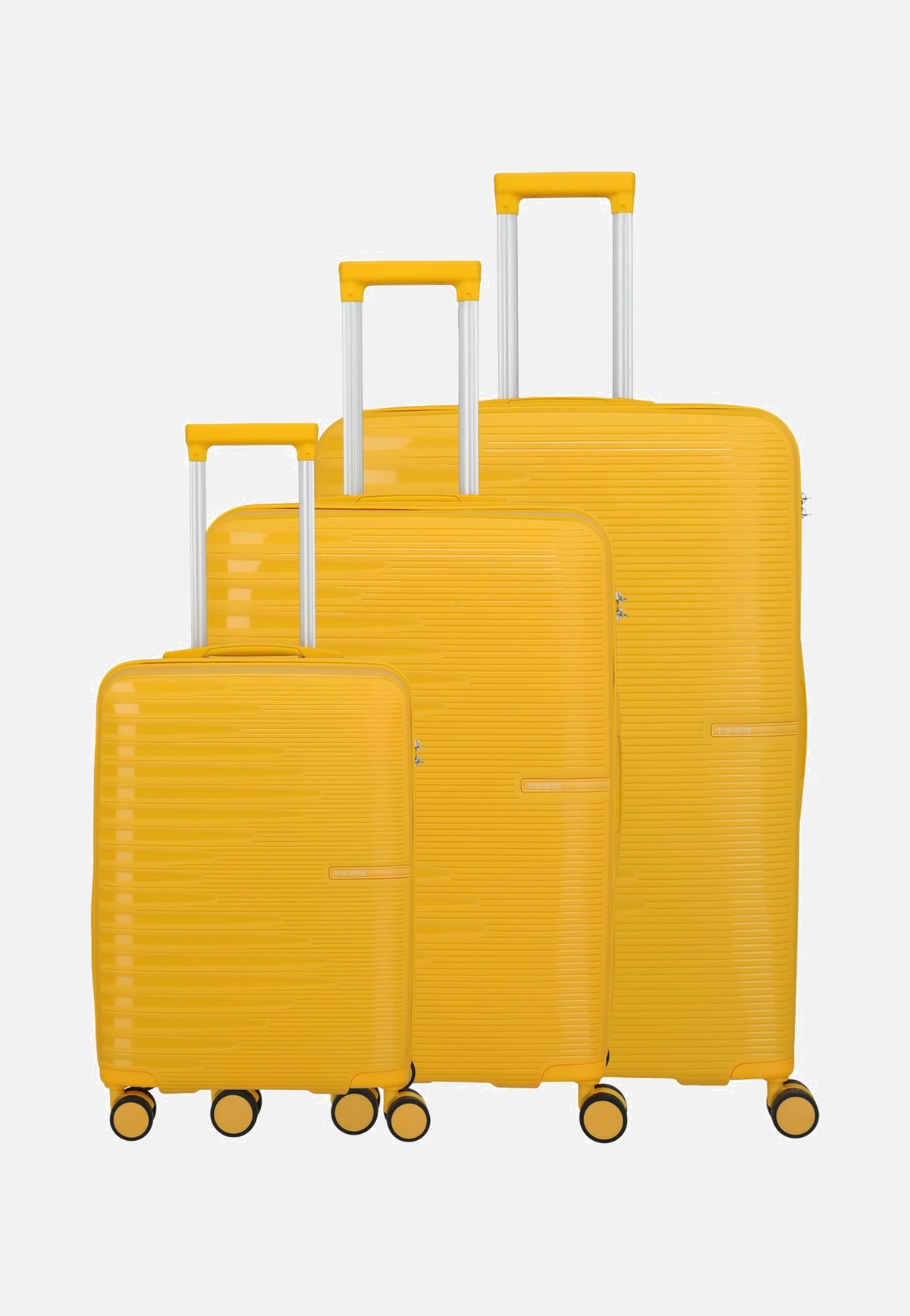 travelite Pacific Trolley 4w Set L/M/S Yellow Valise