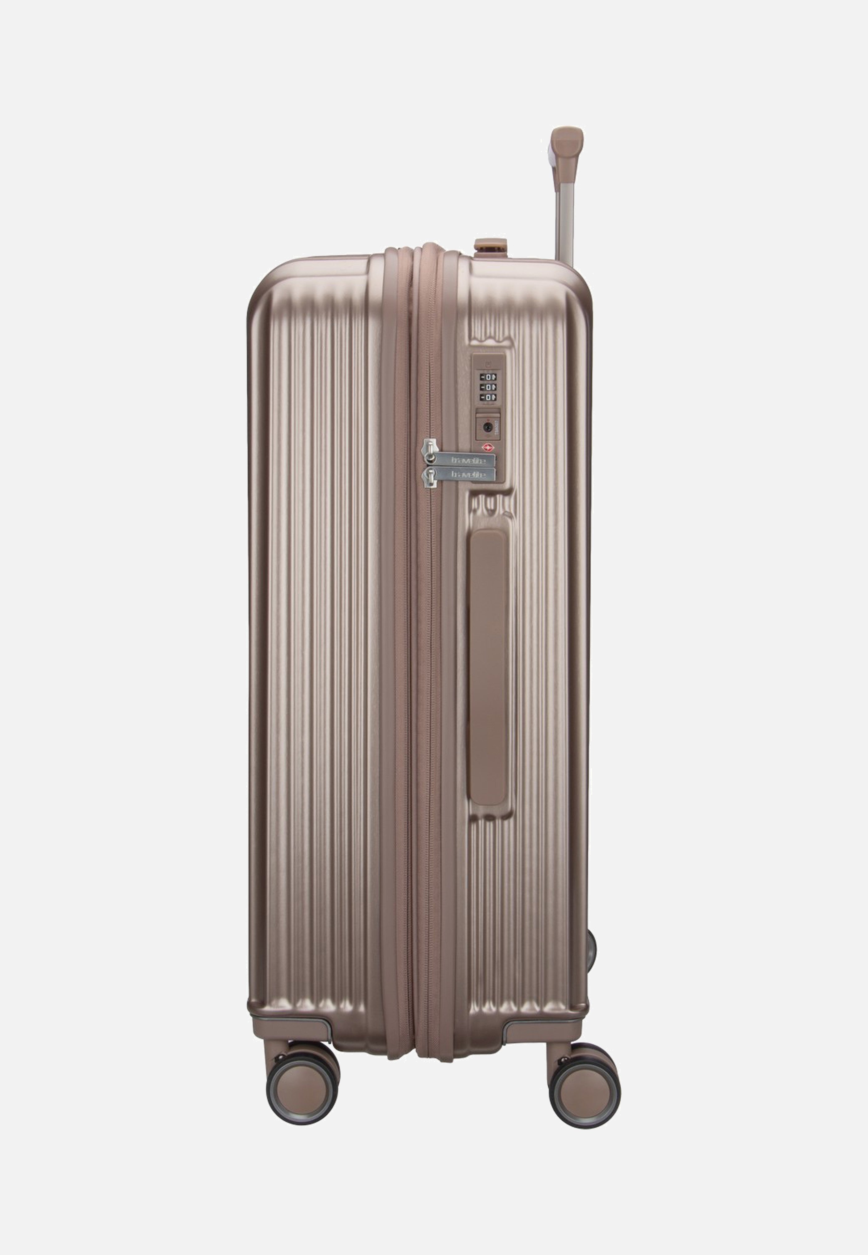 travelite Paros 4W Trolley M Cappuccino Suitcase