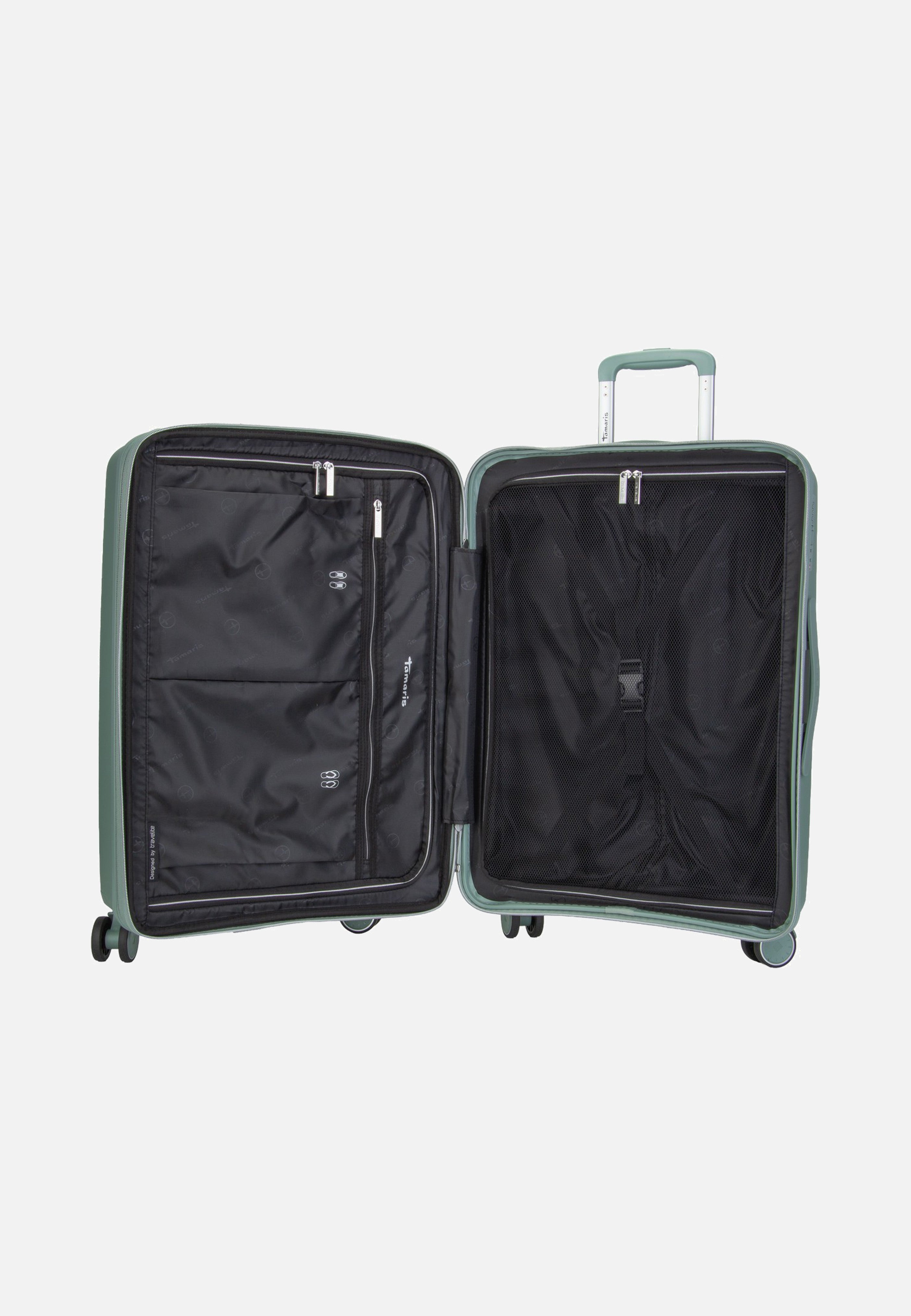 travelite x Tamaris Voyaage Trolley 4w M exp. Sage Green Suitcase