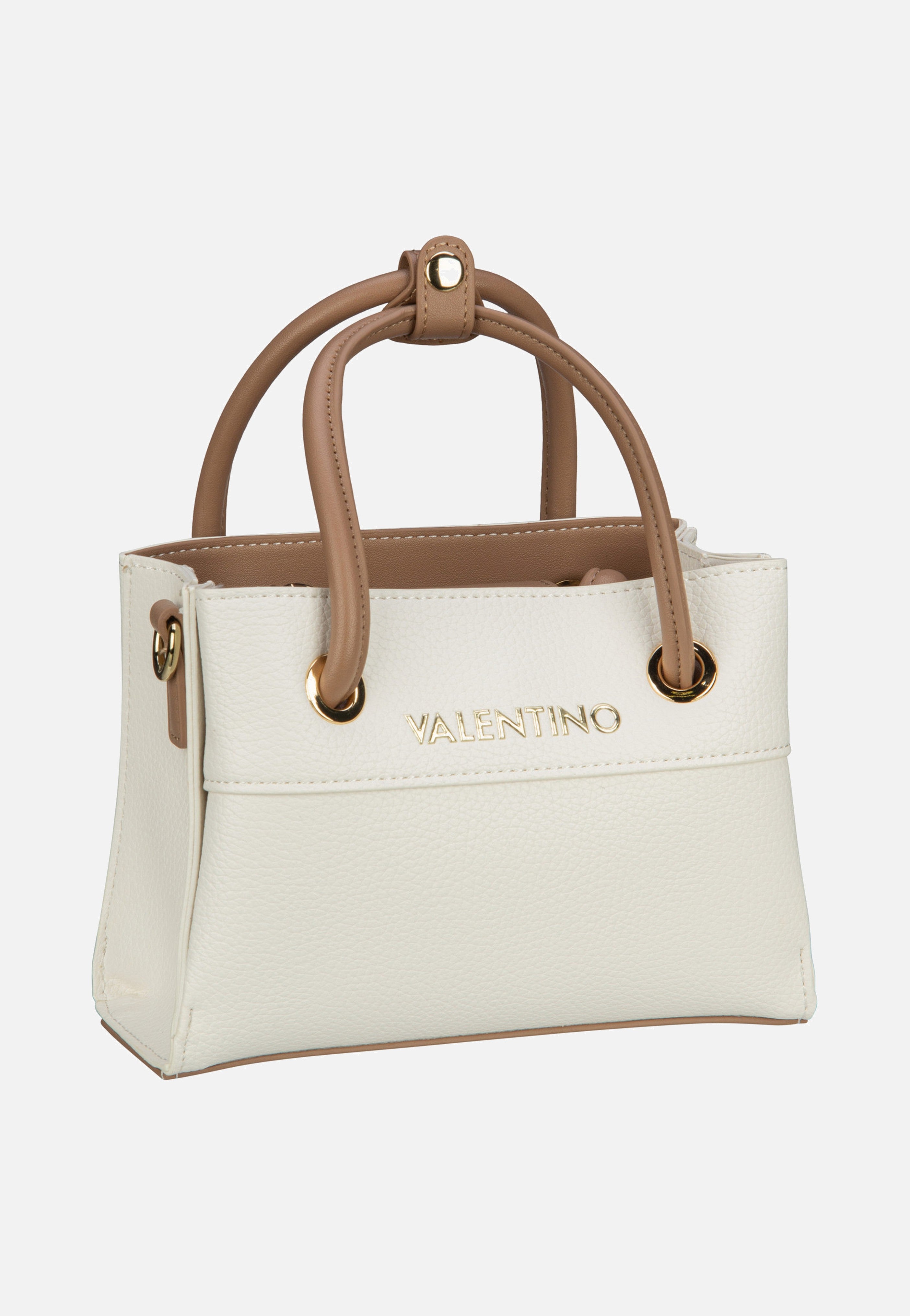 Valentino - Alexia Shopping 805 Bianco/Cuoio - Tote Bag | Women-Image