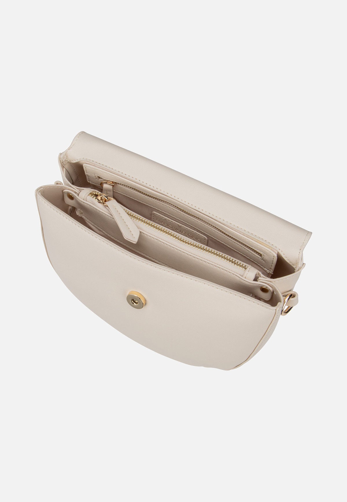 Valentino Bigs Pattina J02 Ecru Bolsa de sillín
