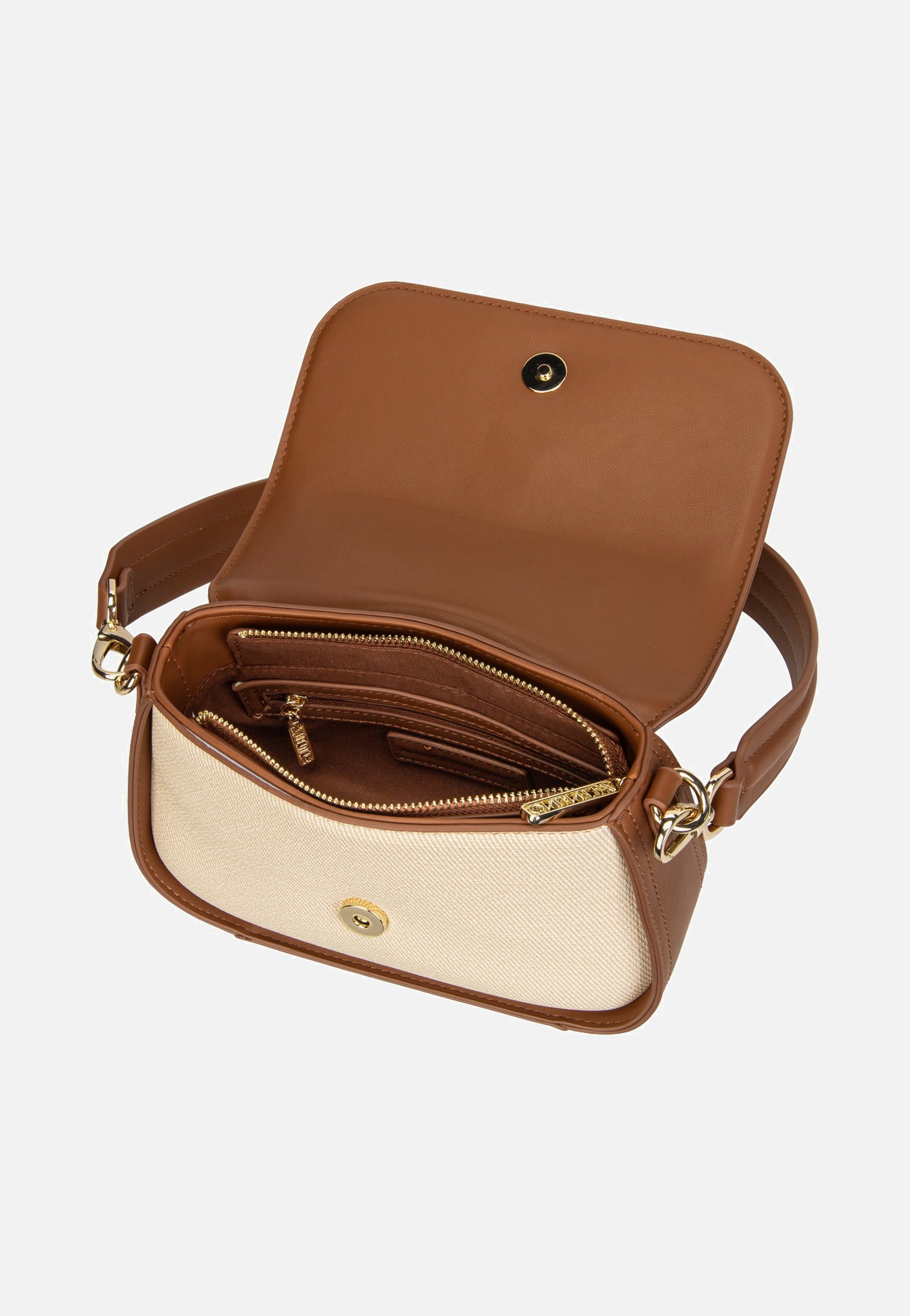 Valentino Atena Re S09 Naturale/Cuoio Shoulder Bag