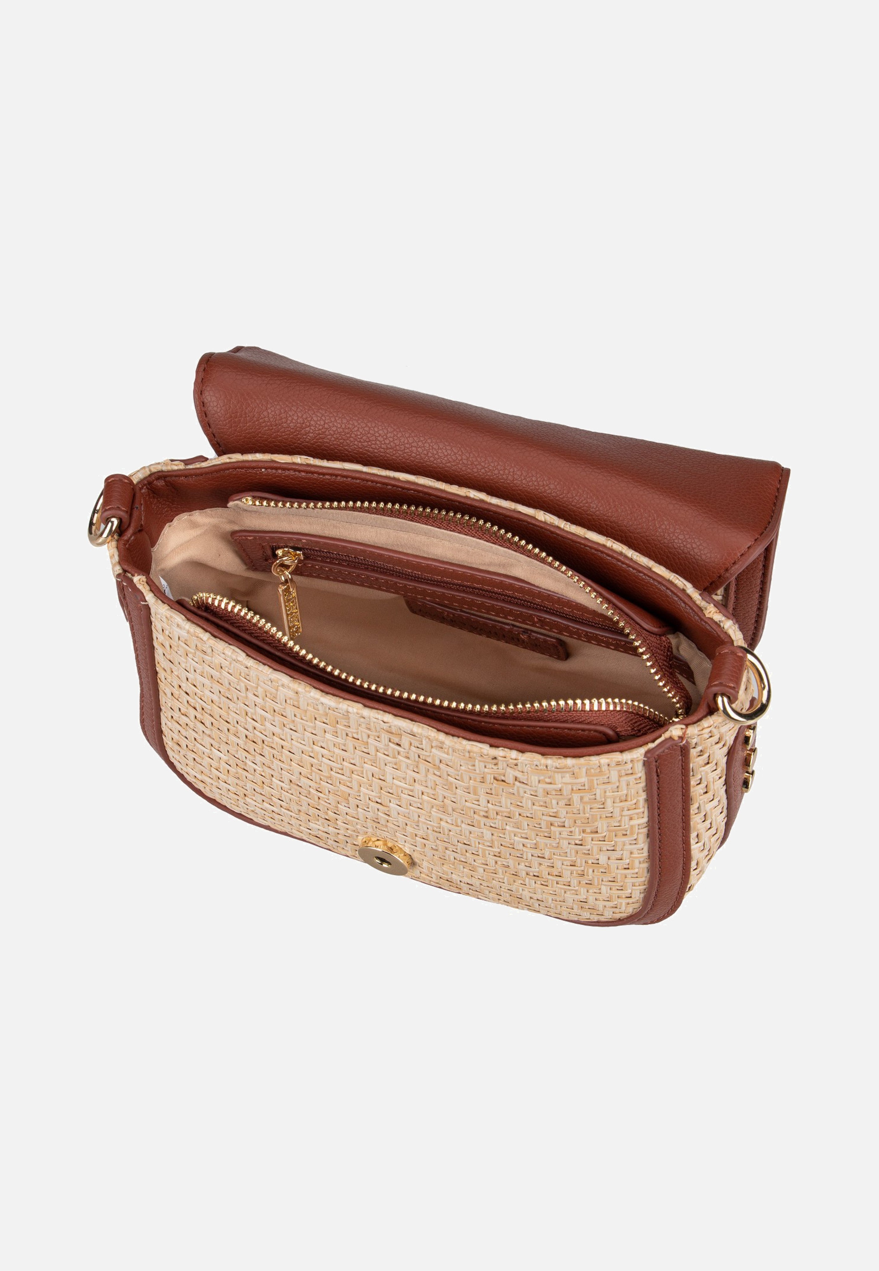 Valentino Demetra 909 Naturale/Cuoio Shoulder Bag