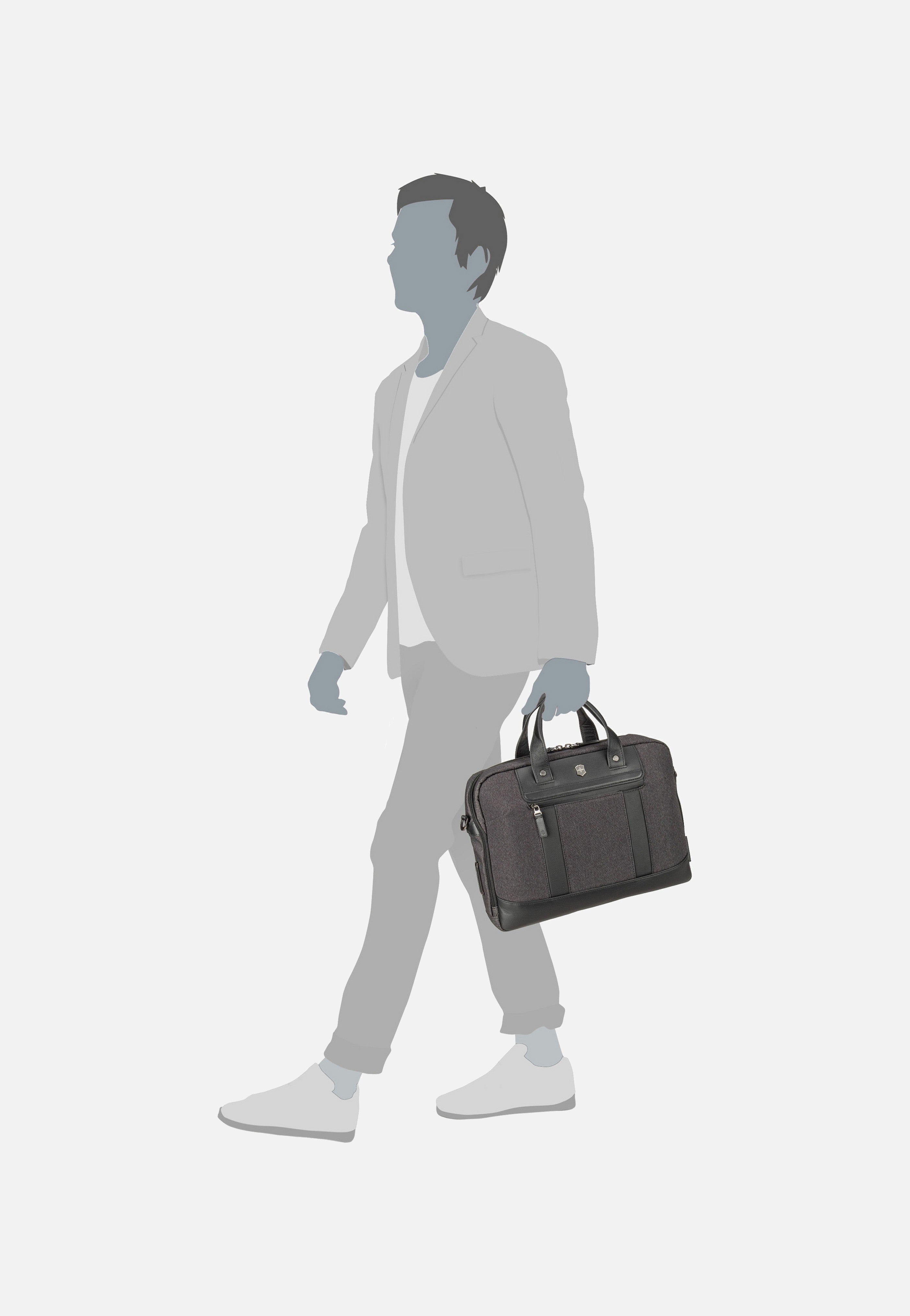 Victorinox - Architecture Urban2 Melange Grey/Black - Briefcase | Neutral-Image