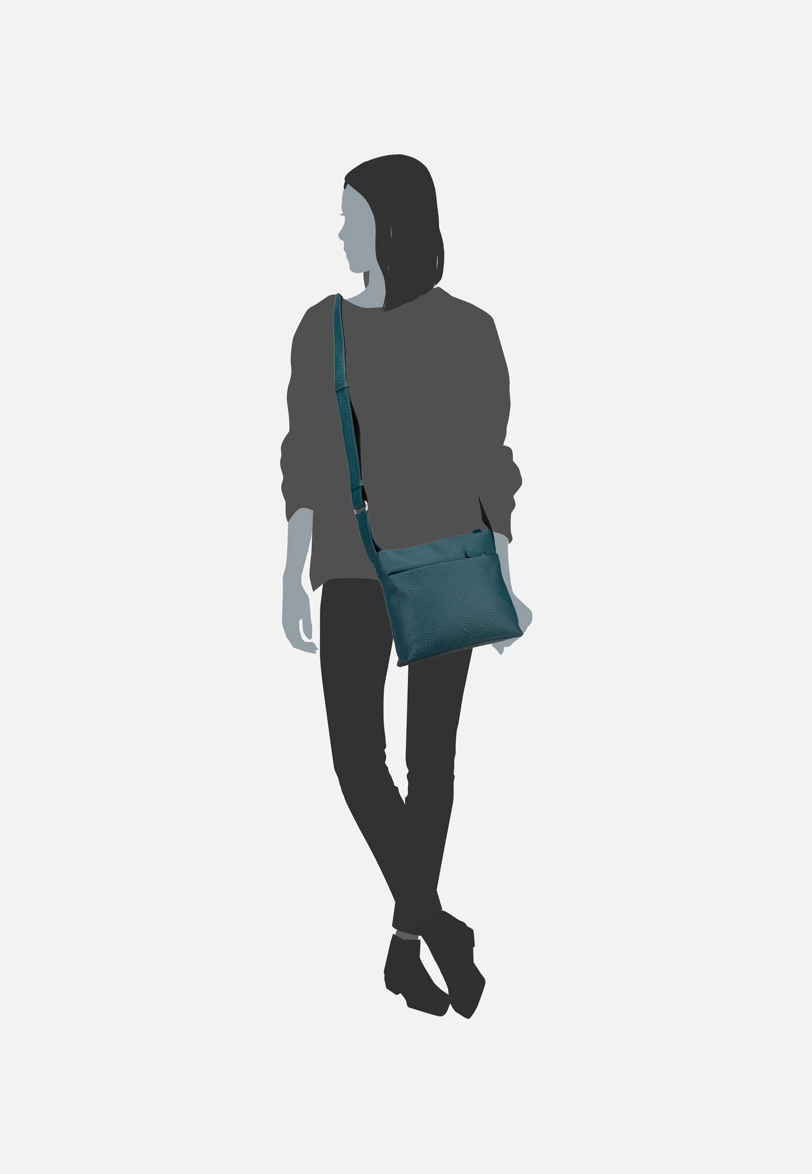 Voi Bristol 21889 Petrol Crossbody Bag