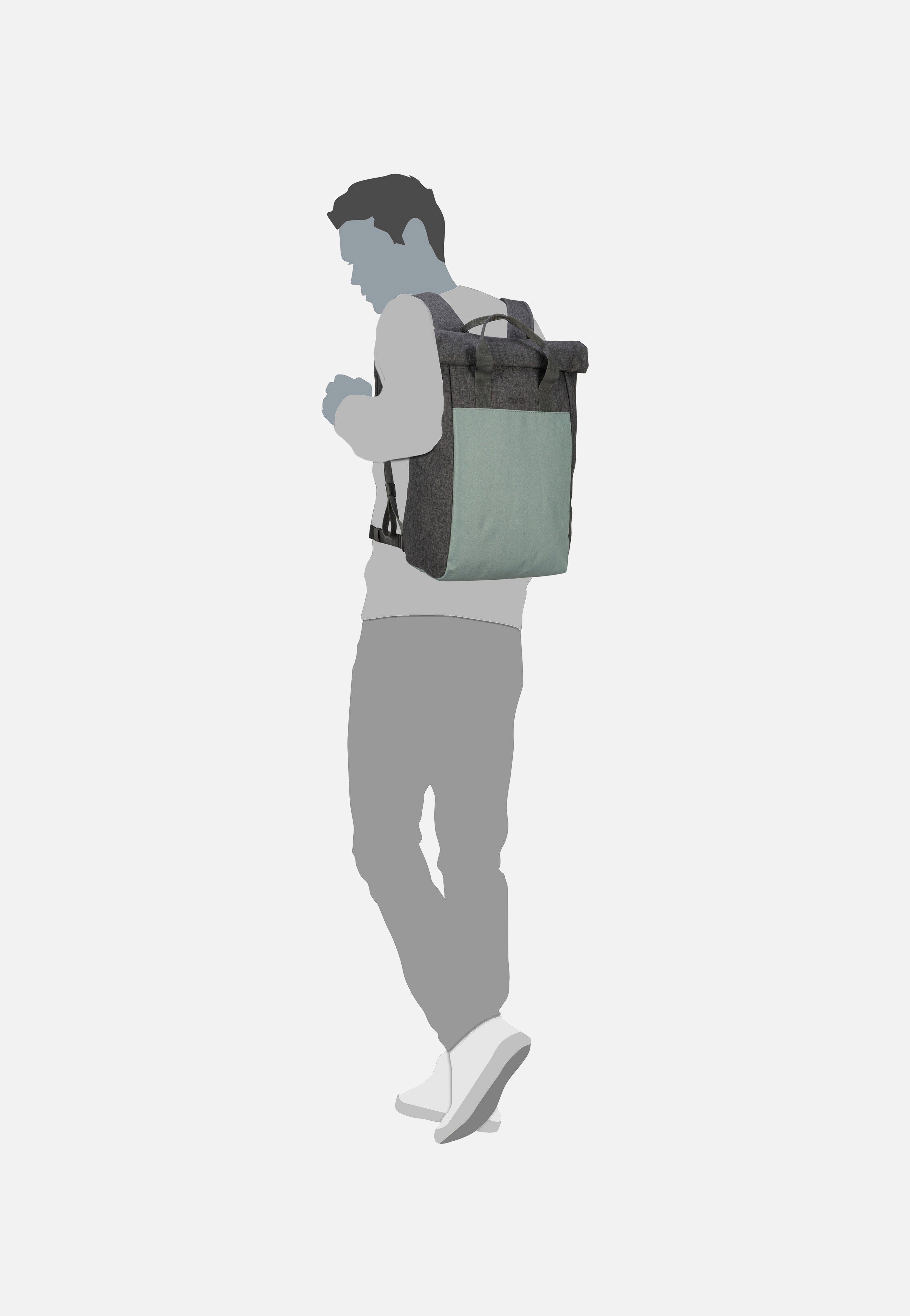 zwei - Benno BE260 Ocean - Rolltop Backpack | Neutral-Image