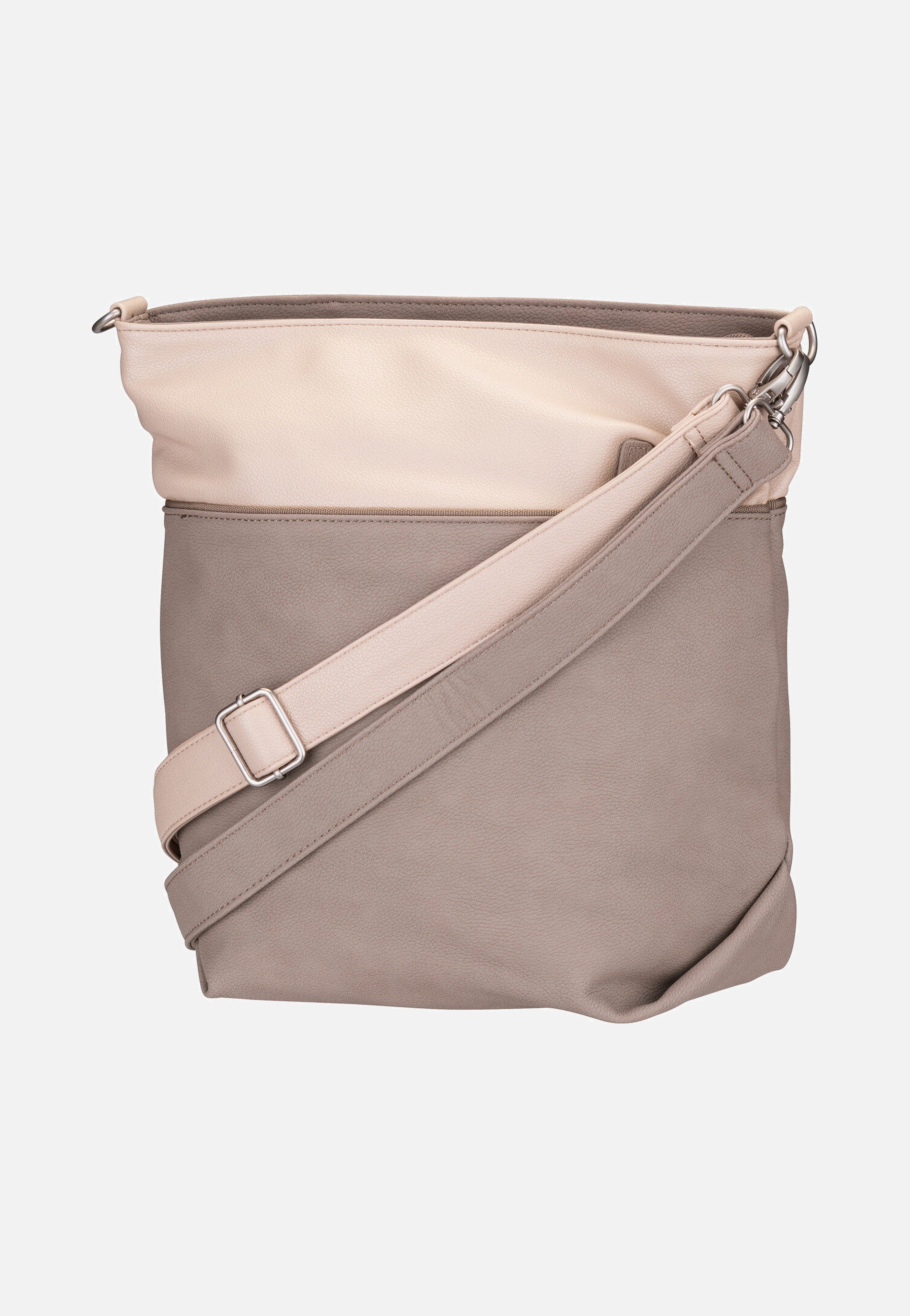 zwei Jana J12 Nubuk/Cappucino Pouch Bag