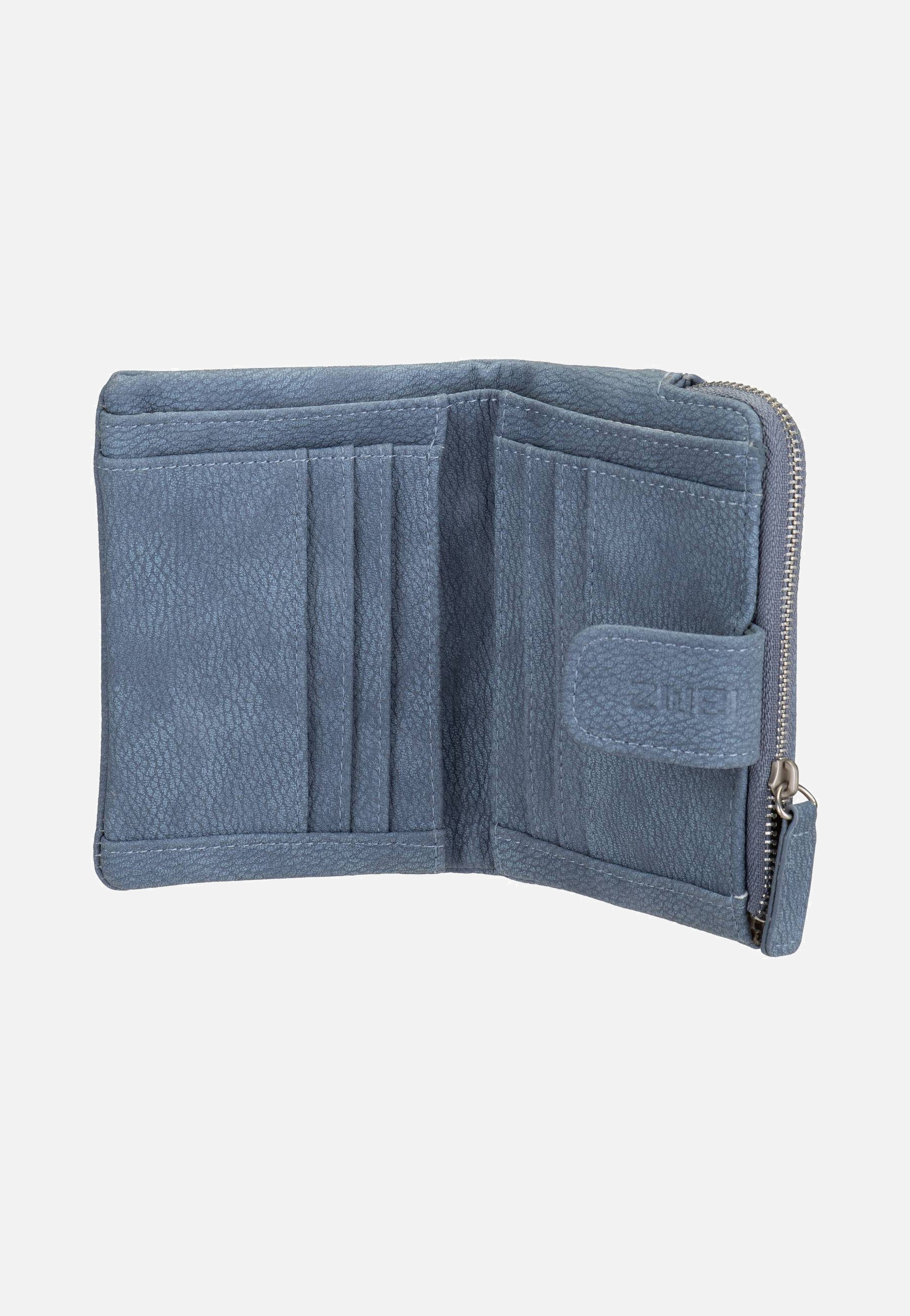 zwei Mademoiselle M.Wallet MW5 Nubuk/Sky Wallet