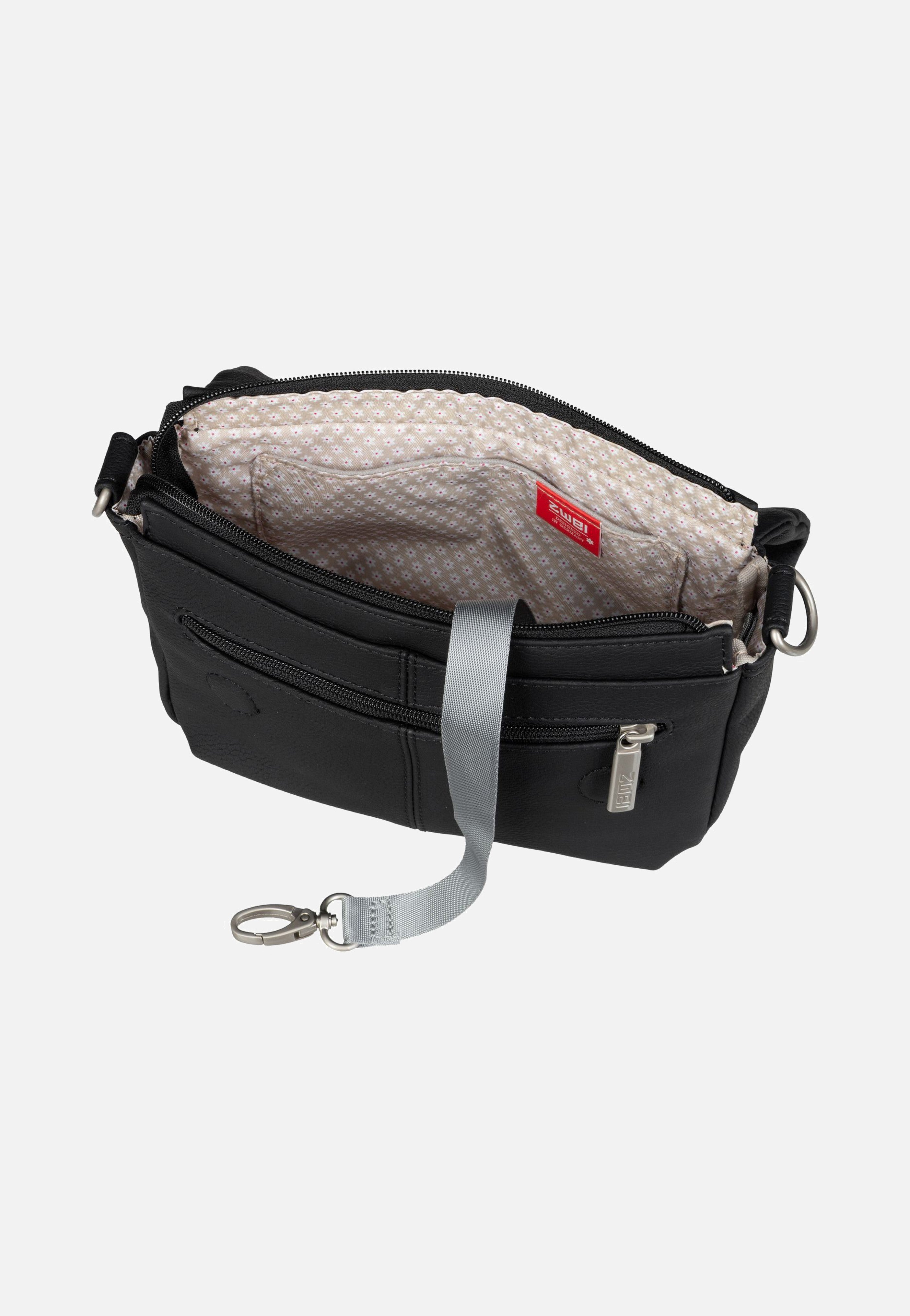 zwei Mademoiselle M40 Nubuk/Black Crossbody Bag