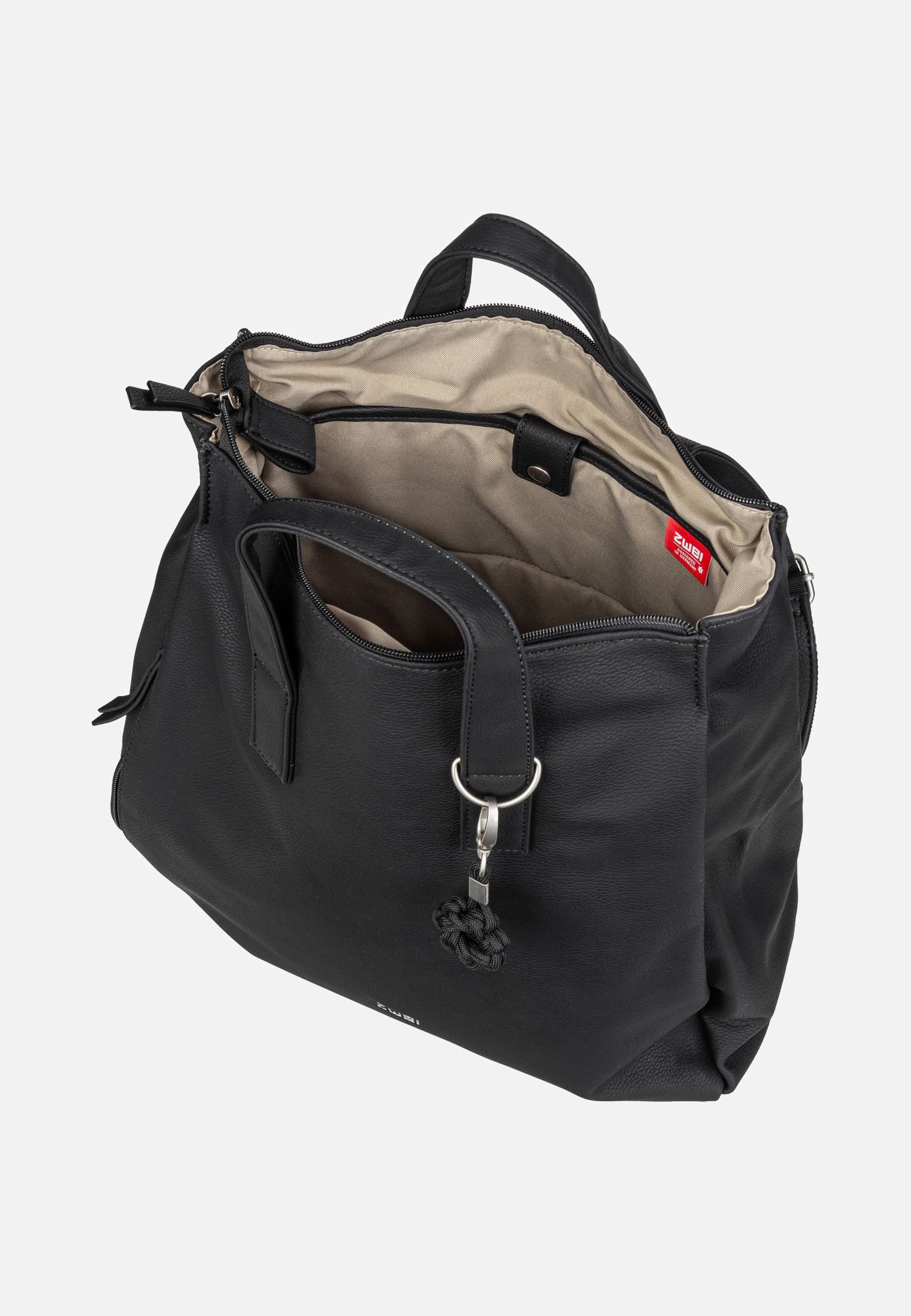 zwei - Yuna YUR150 Nubuk/Black - Backpack | Women-Image