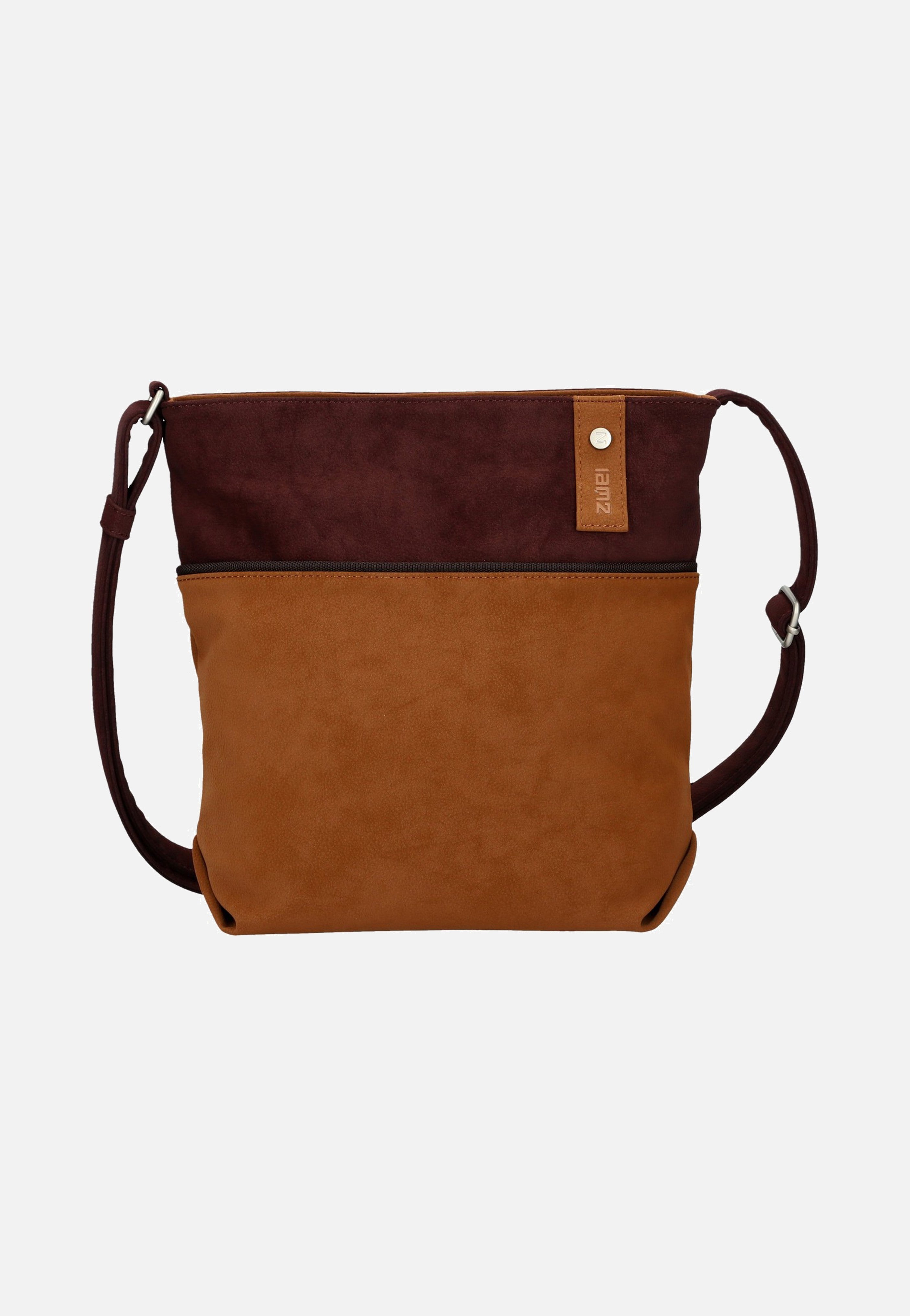 zwei Jana J10 Nubuk/Cognac Pouch Bag
