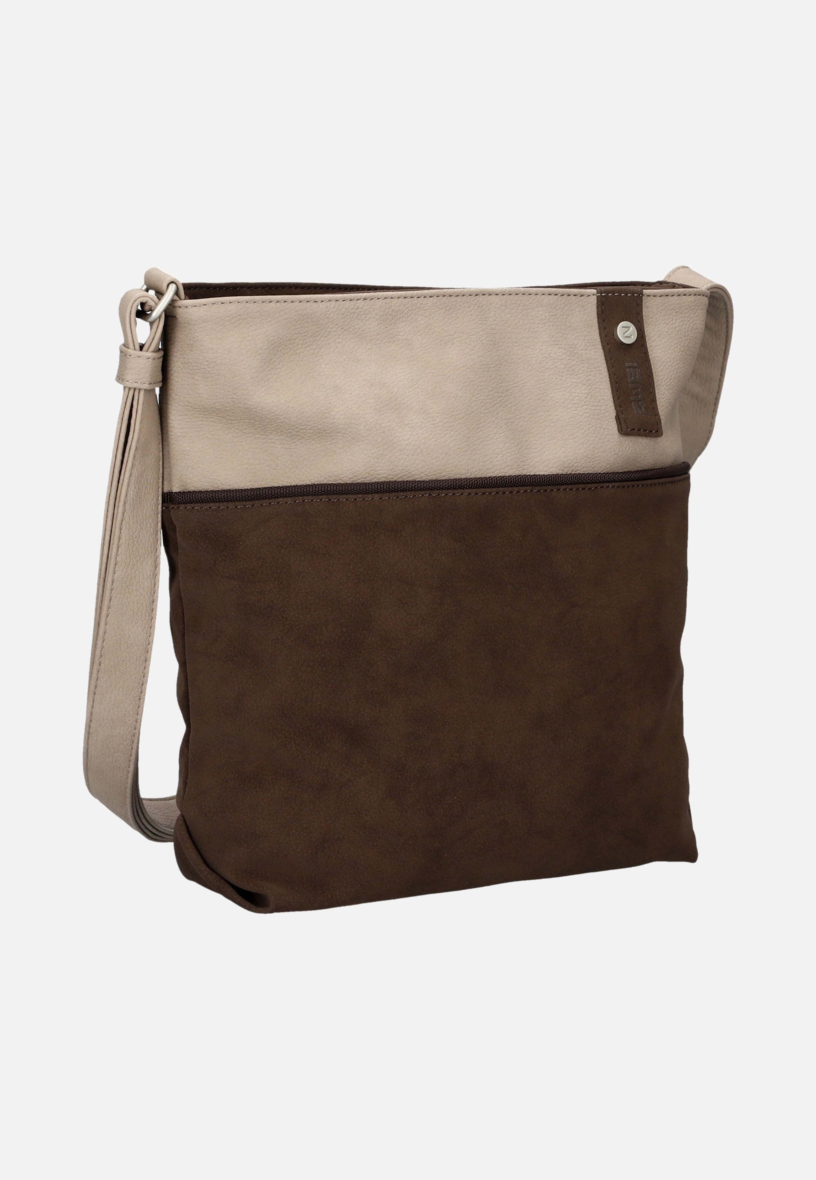 zwei Jana J10 Nubuk/Espresso Pouch Bag
