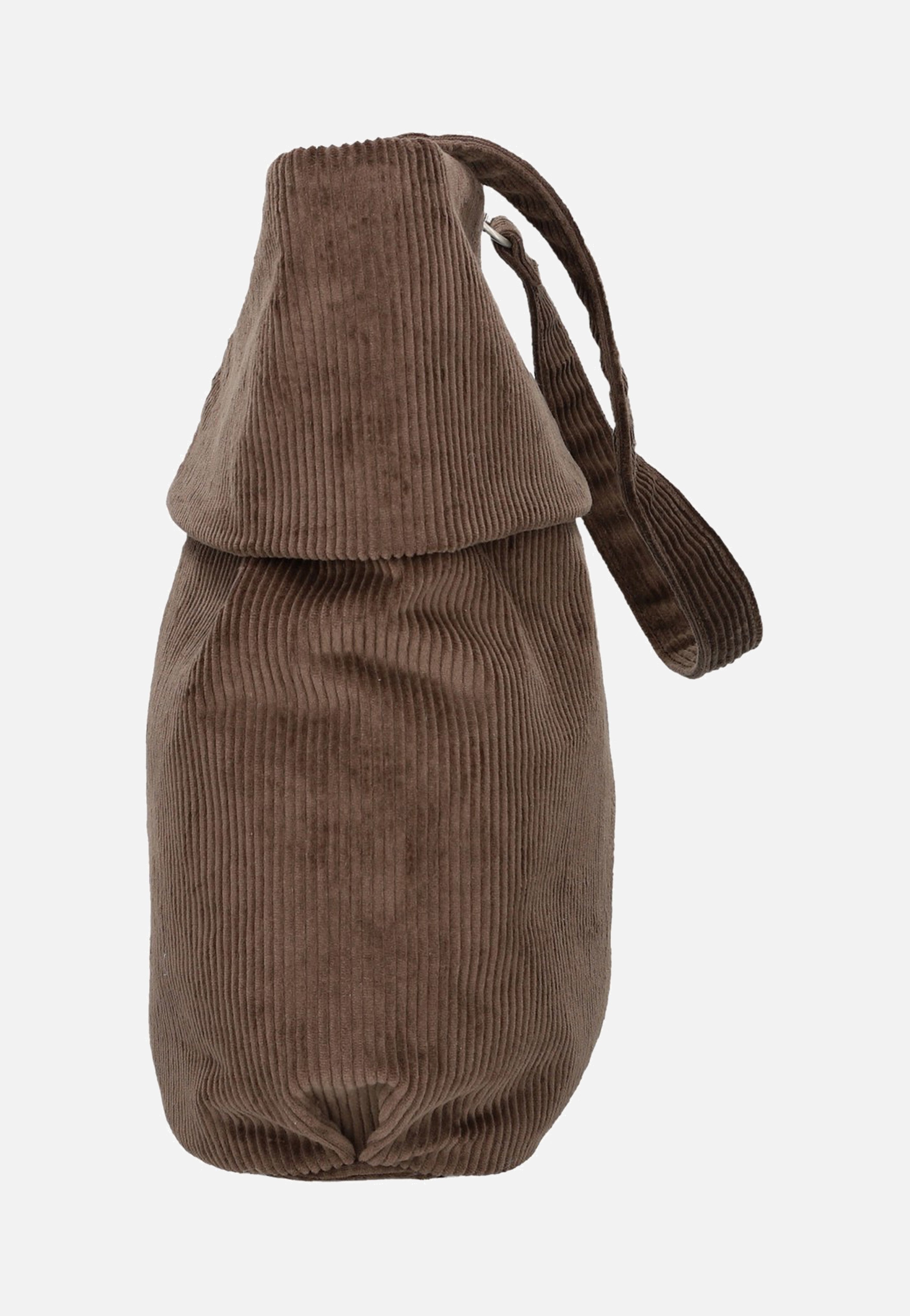 zwei Mademoiselle M12 Cord/Wood Hobo Bag