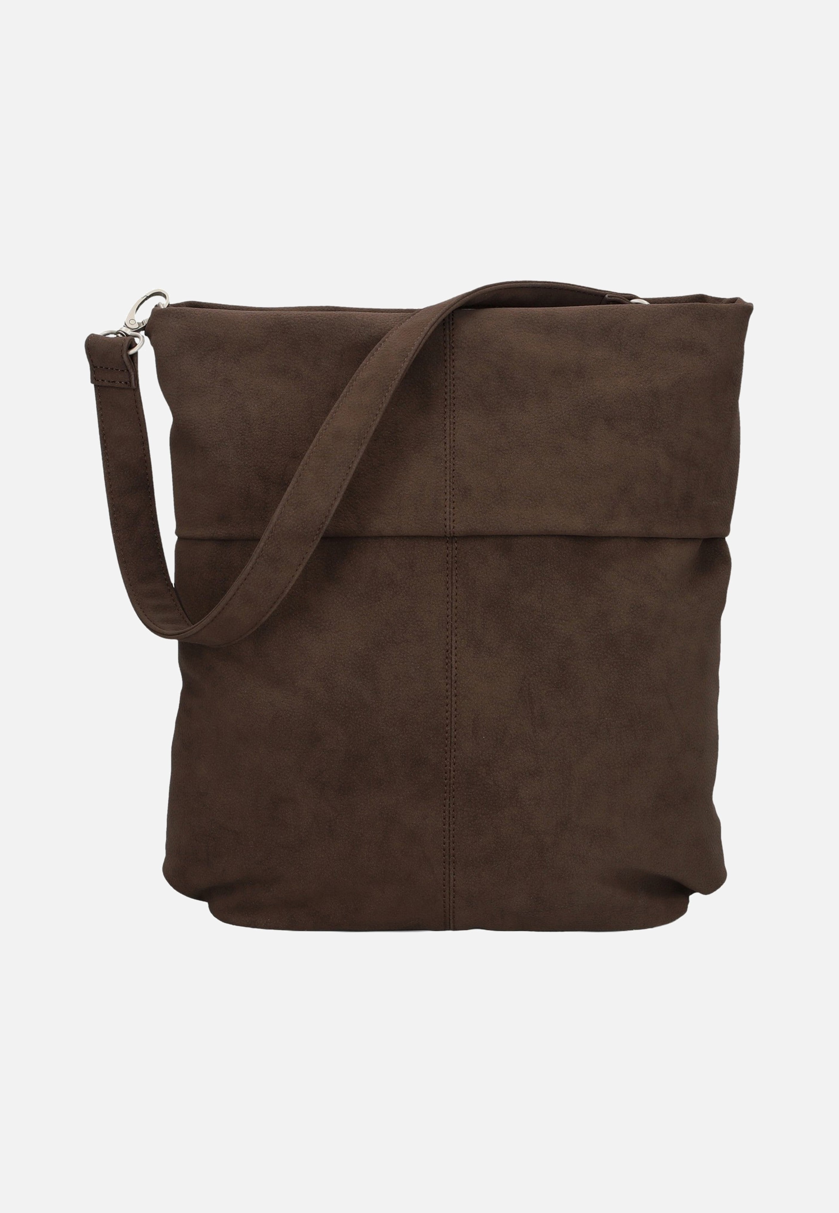 zwei - Mademoiselle M12 Nubuk/Espresso - Hobo Bag | Neutral-Image