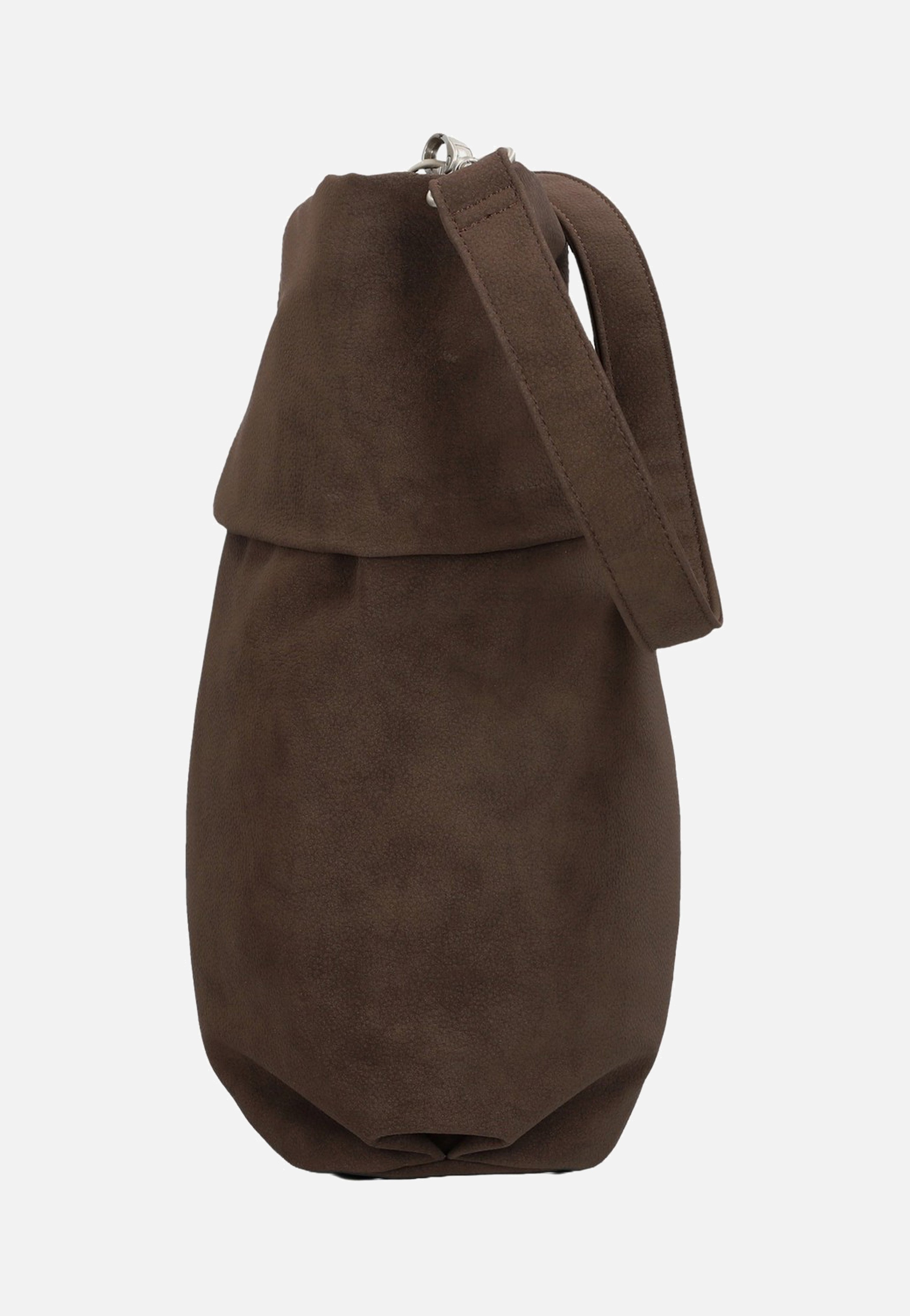 zwei - Mademoiselle M12 Nubuk/Espresso - Hobo Bag | Neutral-Image