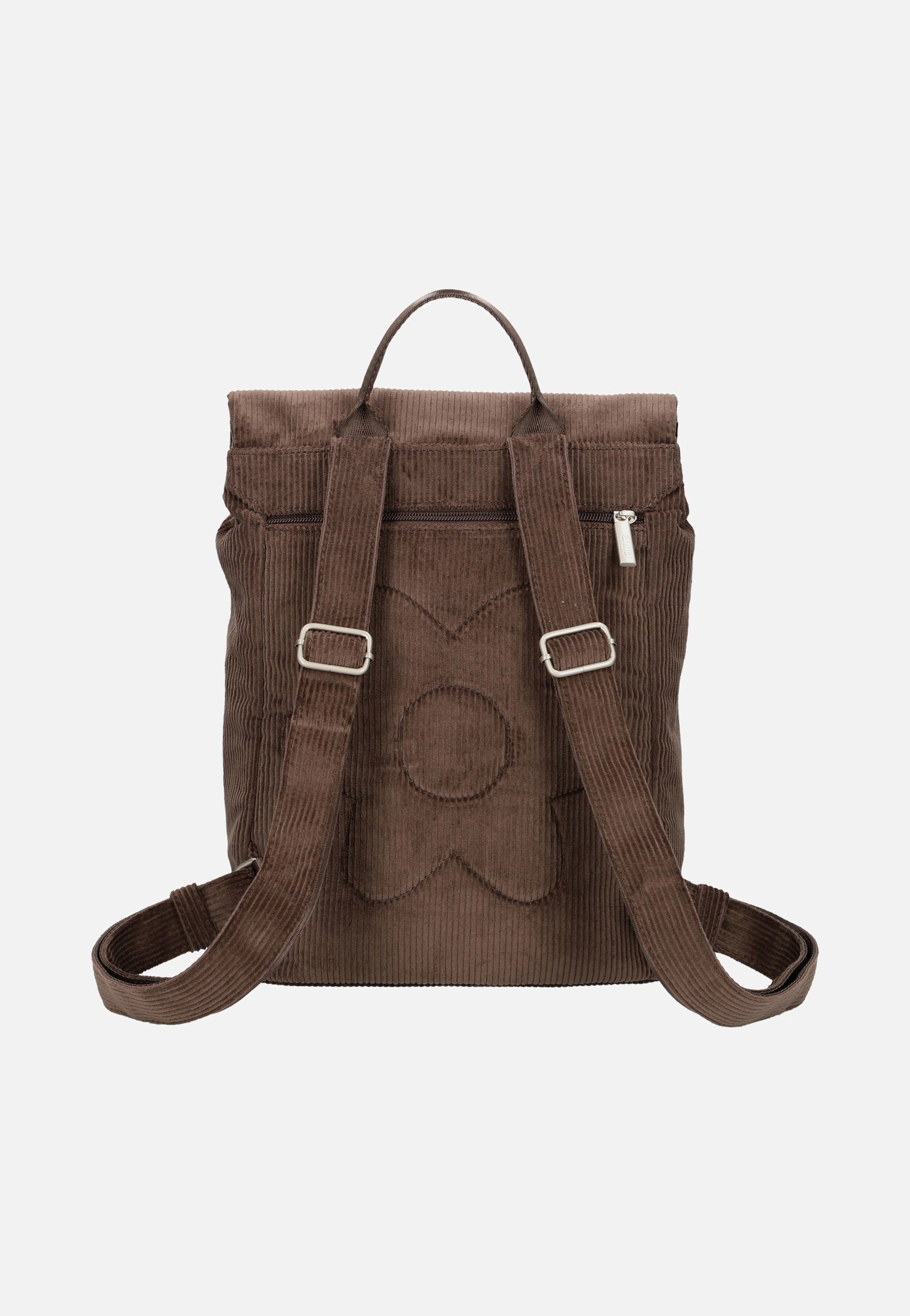 zwei - Mademoiselle MR13 Cord/Wood - Backpack | Neutral-Image