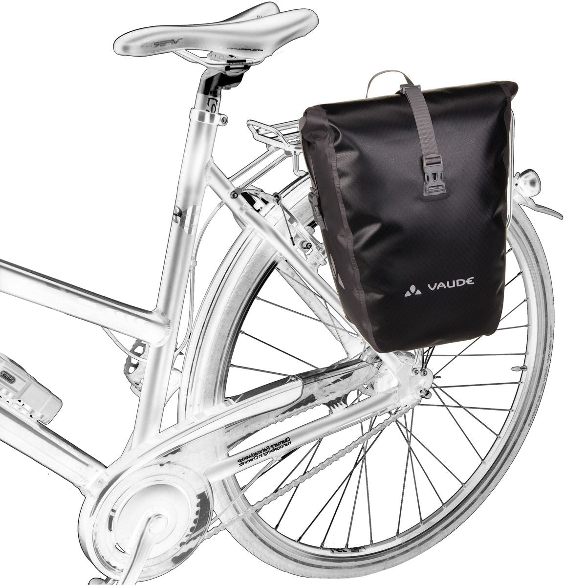 Vaude Aqua Back Single Parrot Green Bike Bag – Silhouette View