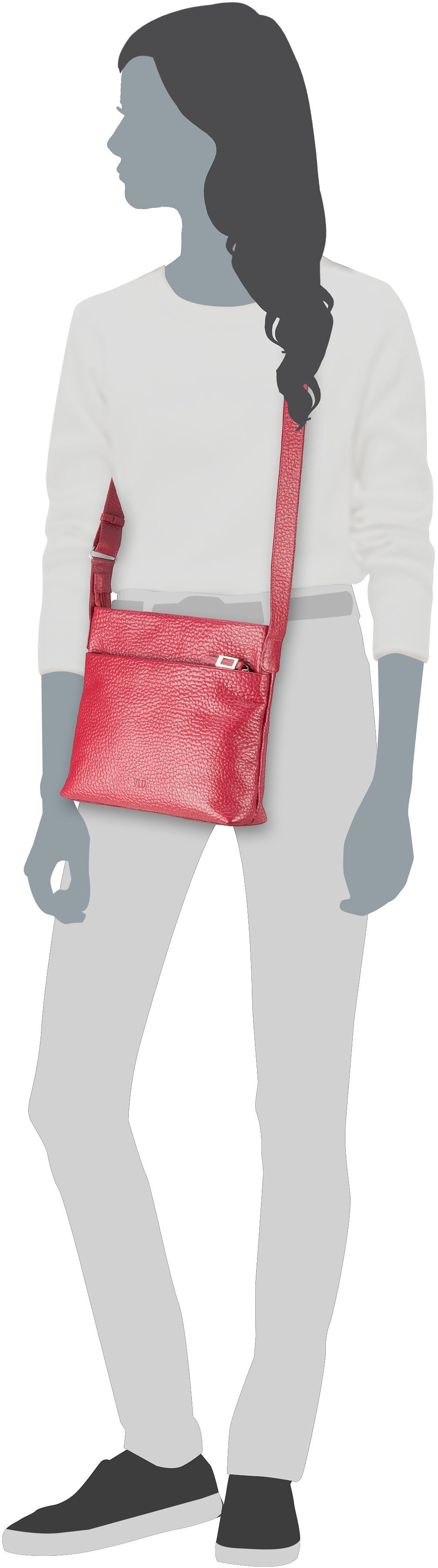 Voi Hirsch 21889 Blau Bolsa tipo bolsa – Vista Silueta