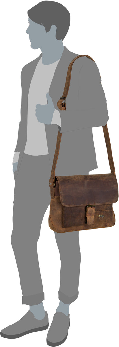 Harold's Antic 2635 S Natur Messenger Bag – Vista Silhouette
