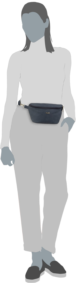 zwei Mademoiselle MH4 Canvas/Grey Riñonera – Vista Silueta