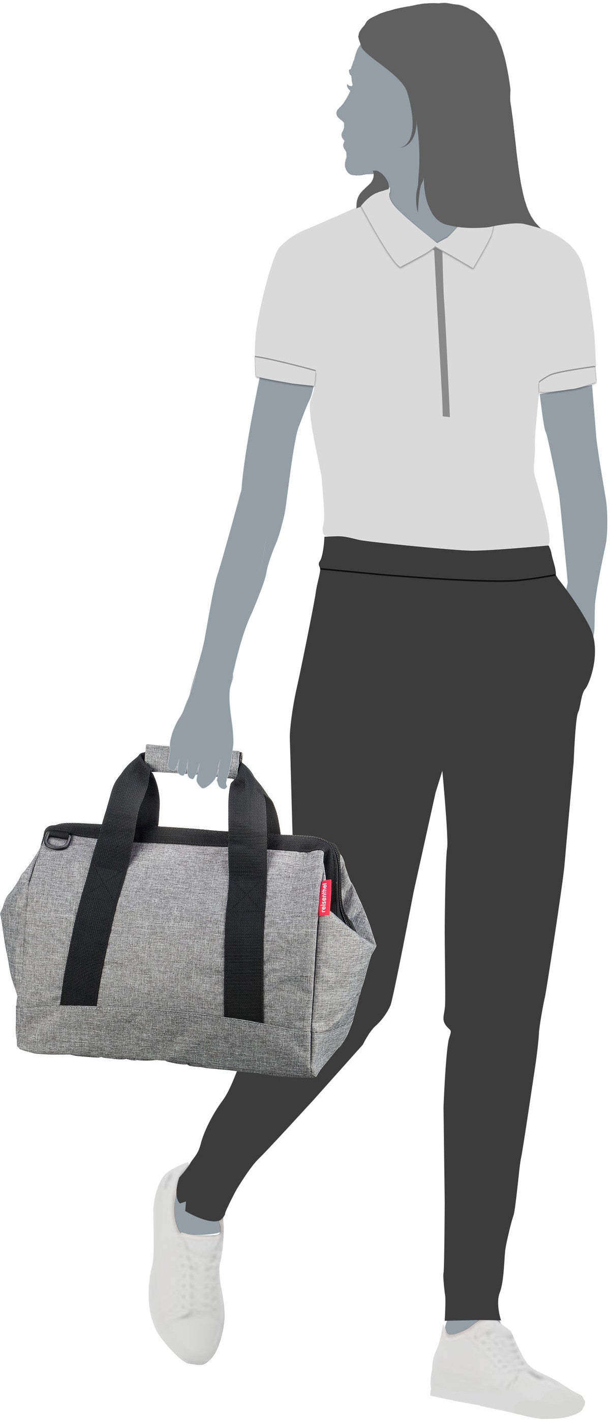 reisenthel allrounder M twist Twist Sky Rose Dufflebag – Vue Silhouette