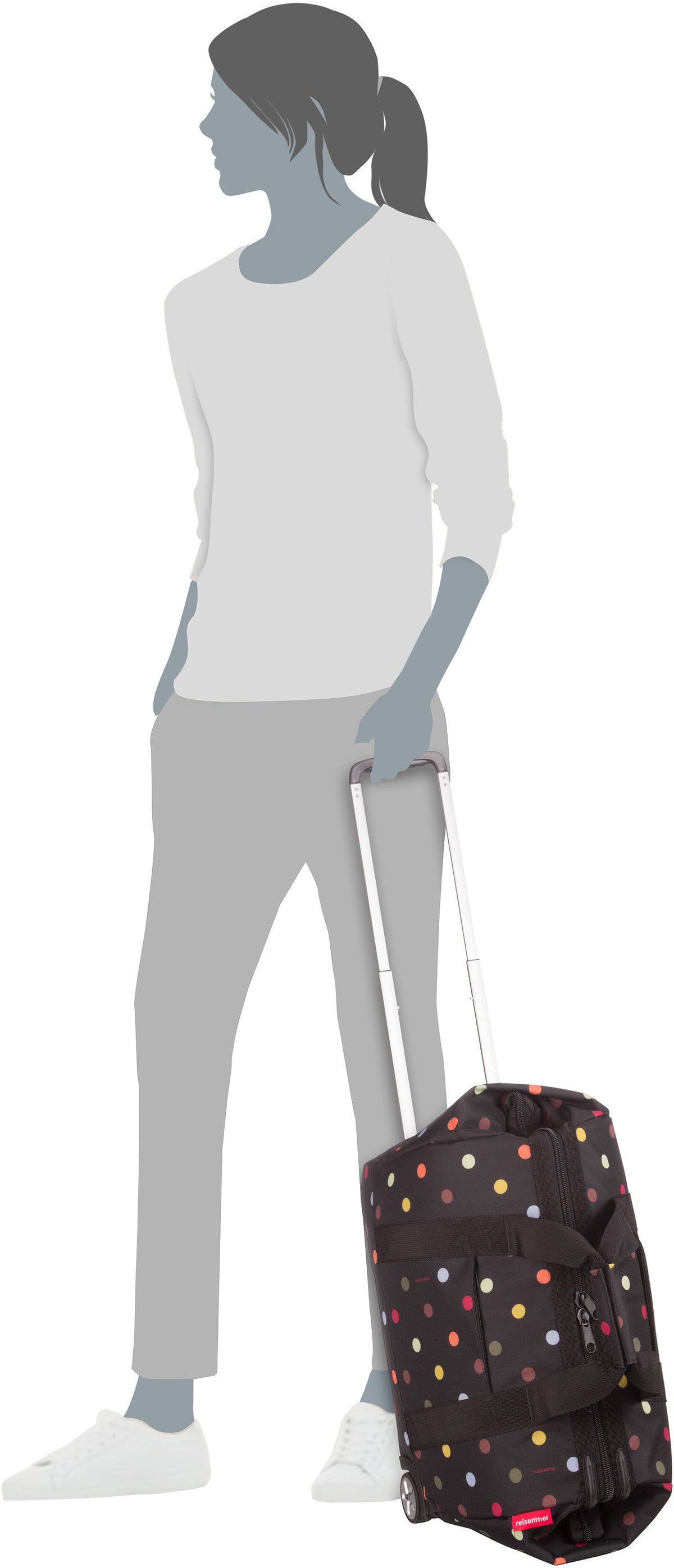 reisenthel allrounder trolley Leo Macciato Travel Bag – Silhouette View