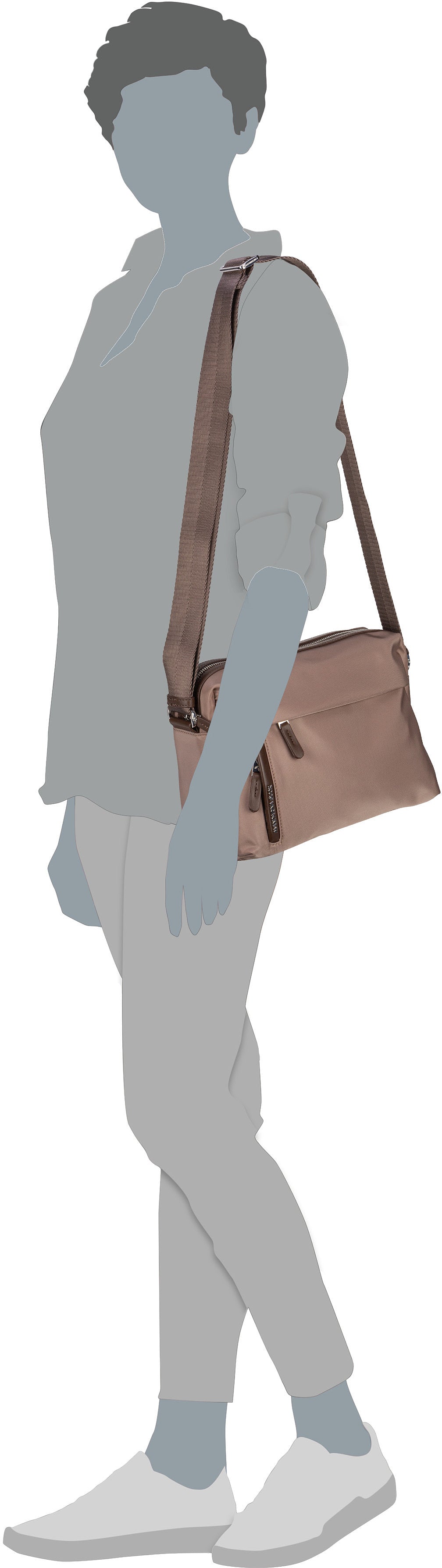 Mandarina Duck Hunter VCT19 Beaver Borsa a tracolla – Vista Silhouette