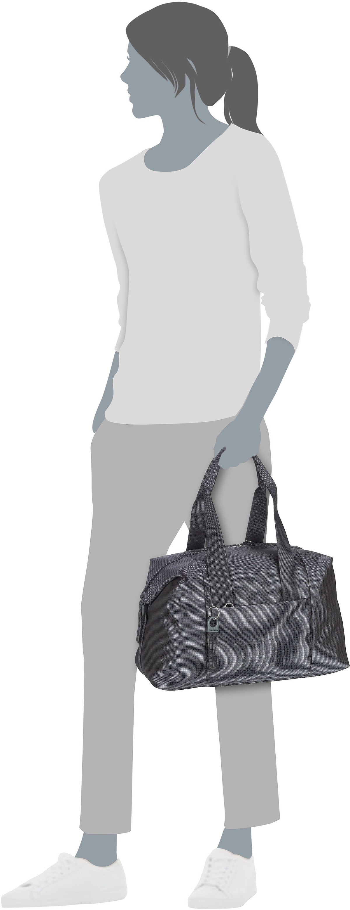 Mandarina Duck MD20 Duffle QMB01 Black Weekender – Vista Silhouette