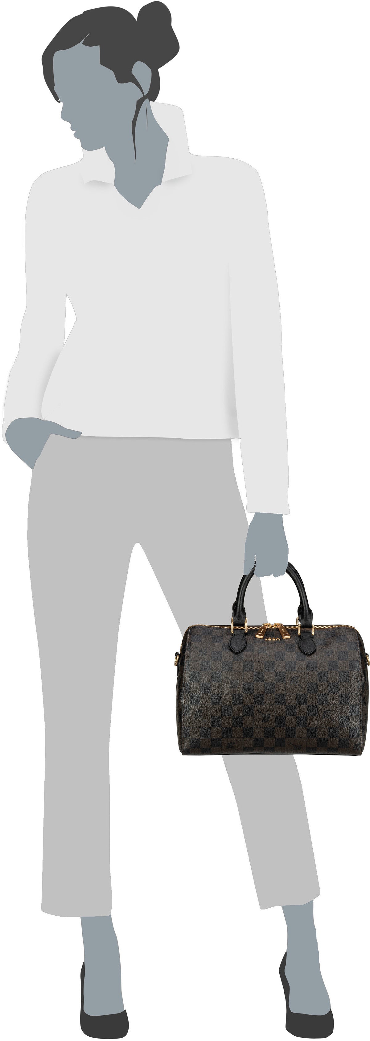 Joop Cortina Piazza Aurora HandBag SHZ Seal Brown Bowlingtas – Silhouetweergave
