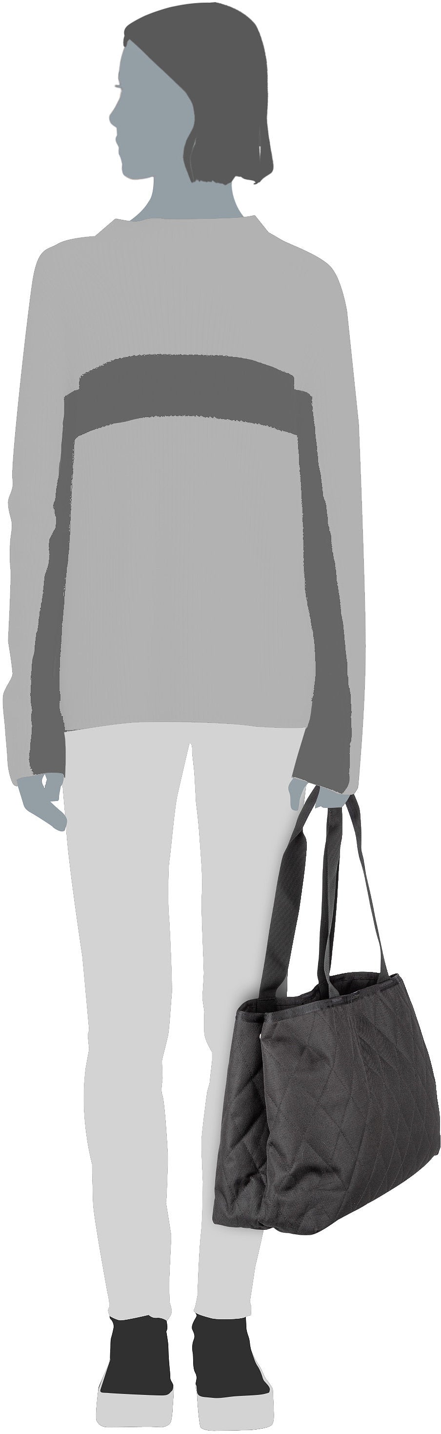 reisenthel classic L Rhombus Black Shopper – Silhouetweergave